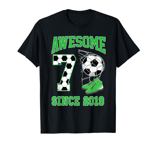7 Year Old Awesome 7 Since 2019 T-Shirt - Aesthetic Graphic for Adults - T-Shirt, Sweatshirt, Hoodie
