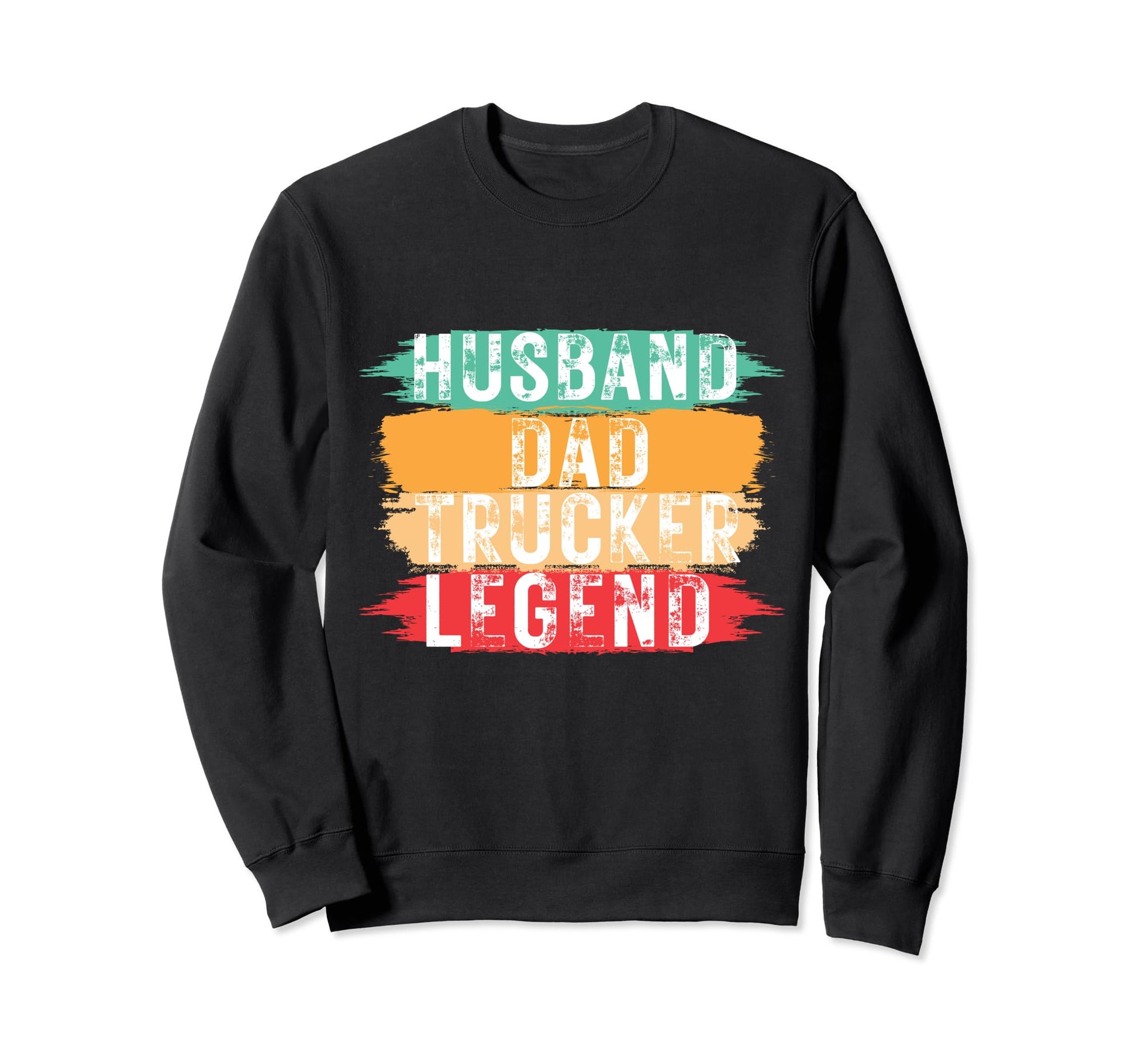 Husband Dad Trucker Legend Funny Sweatshirt - Graphic Print for Adults - T-Shirt, Sweatshirt, Hoodie