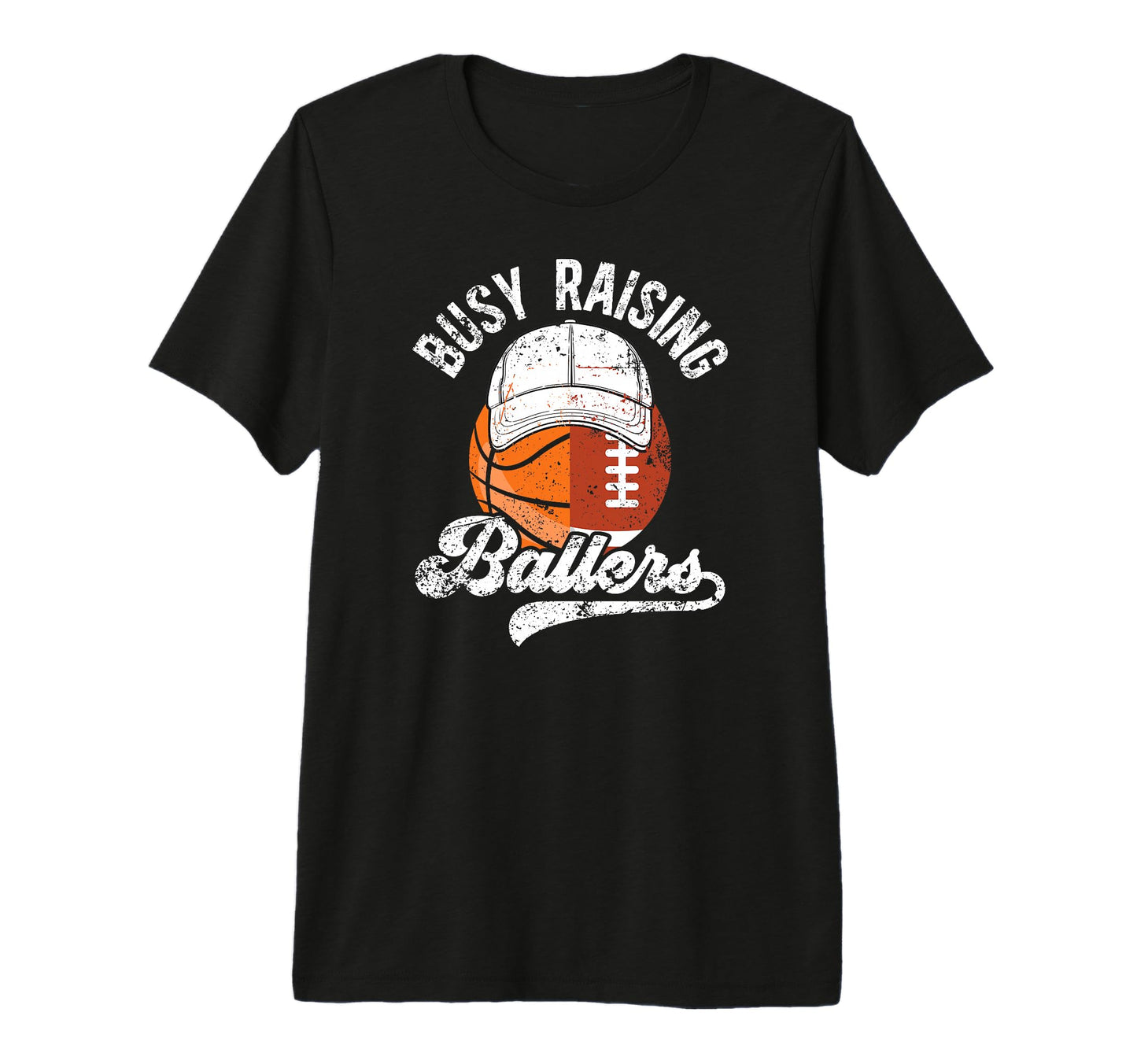 Mens Busy Raising Ballers T-Shirt - Aesthetic Graphic for Adults - T-Shirt, Sweatshirt, Hoodie