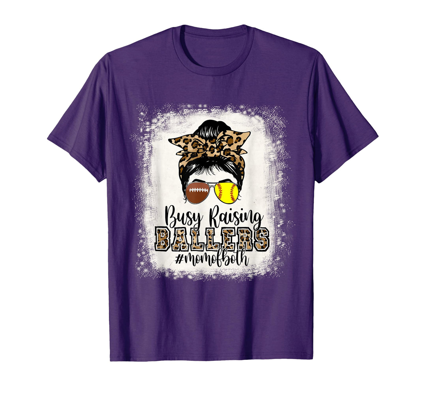 Busy Raising Ballers Mom Both T-Shirt - Casual Everyday Wear Men Women - T-Shirt, Sweatshirt, Hoodie
