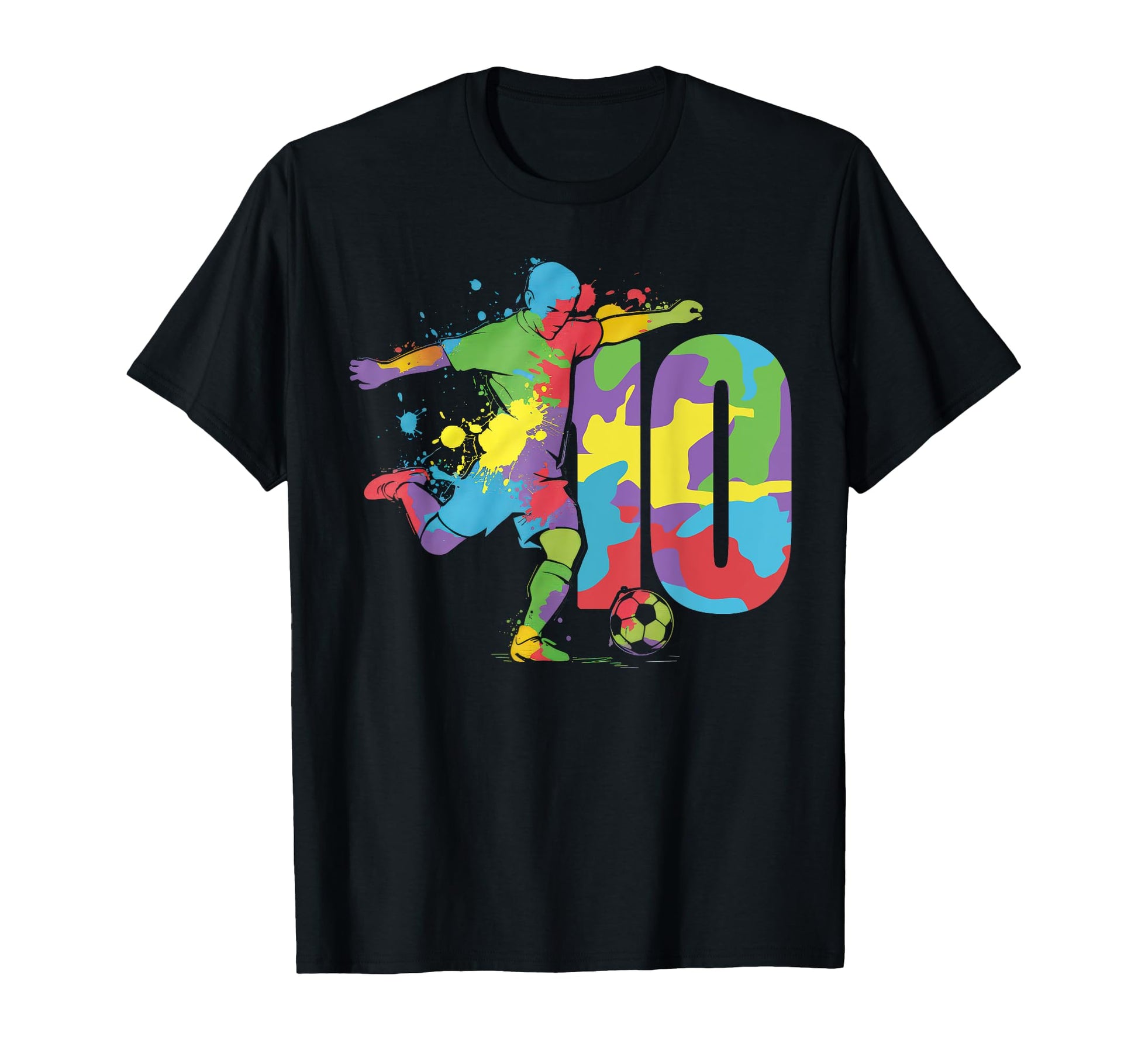 10 Soccer Birthday Gift Soccer Fan T-Shirt - Streetwear Style Unisex - T-Shirt, Sweatshirt, Hoodie