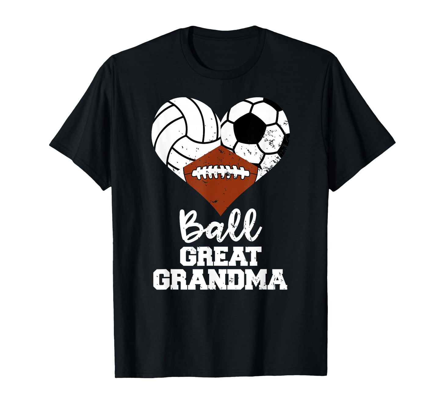 Ball Great Grandma Heart Volleyball T-Shirt - Custom Art Print for Adults - T-Shirt, Sweatshirt, Hoodie