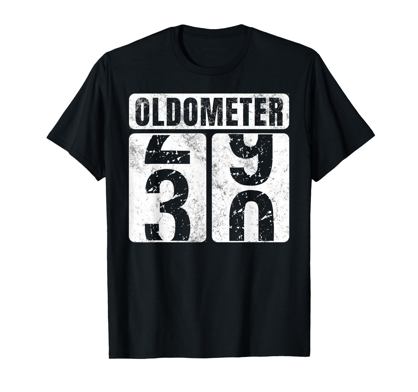 Oldometer 30 Funny 30Th Birthday Gift T-Shirt - Minimalist Print for Adults - T-Shirt, Sweatshirt, Hoodie