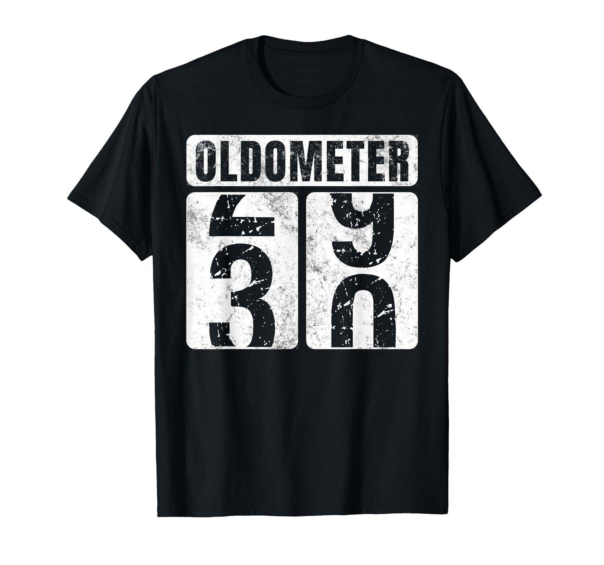 Oldometer 30 Funny 30Th Birthday Gift T-Shirt - Minimalist Print for Adults - T-Shirt, Sweatshirt, Hoodie