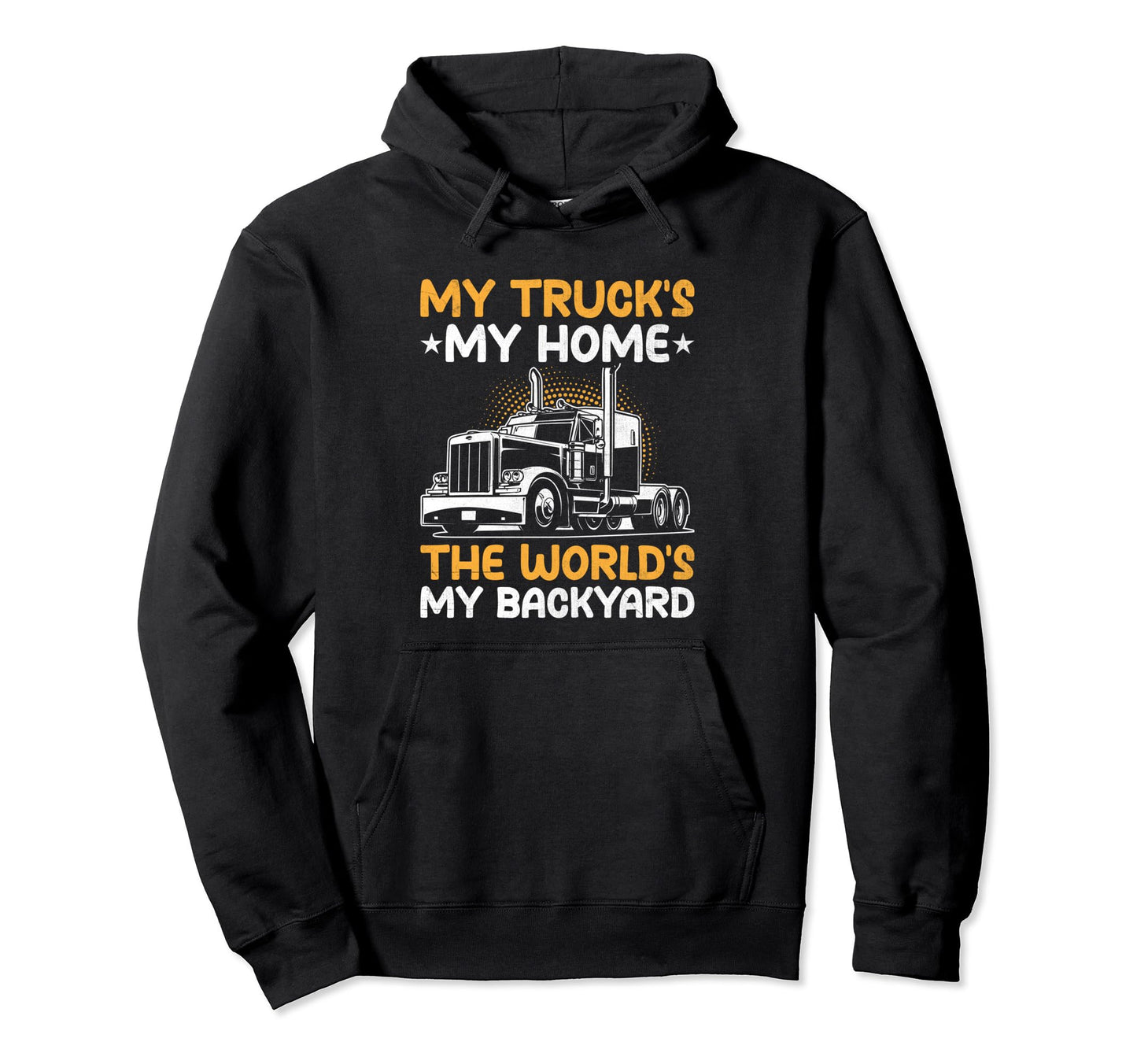 Trucker Driving Dad Trucker Father Hoodie - Streetwear Style Men Women - T-Shirt, Sweatshirt, Hoodie