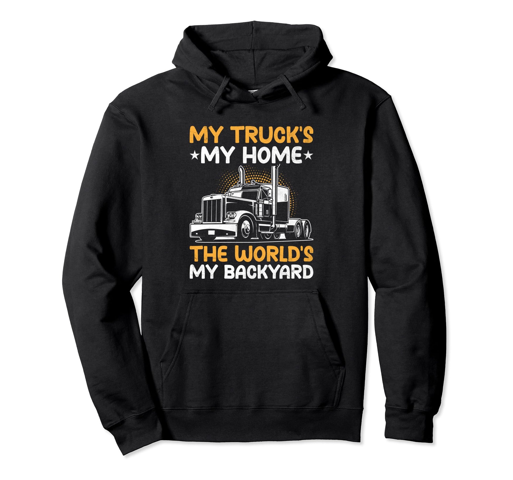 Trucker Driving Dad Trucker Father Hoodie - Streetwear Style Men Women - T-Shirt, Sweatshirt, Hoodie