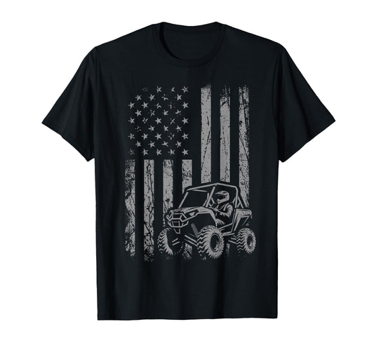 American Flag Utv Side Side Sxs Off T-Shirt - Minimalist Print for Adults - T-Shirt, Sweatshirt, Hoodie