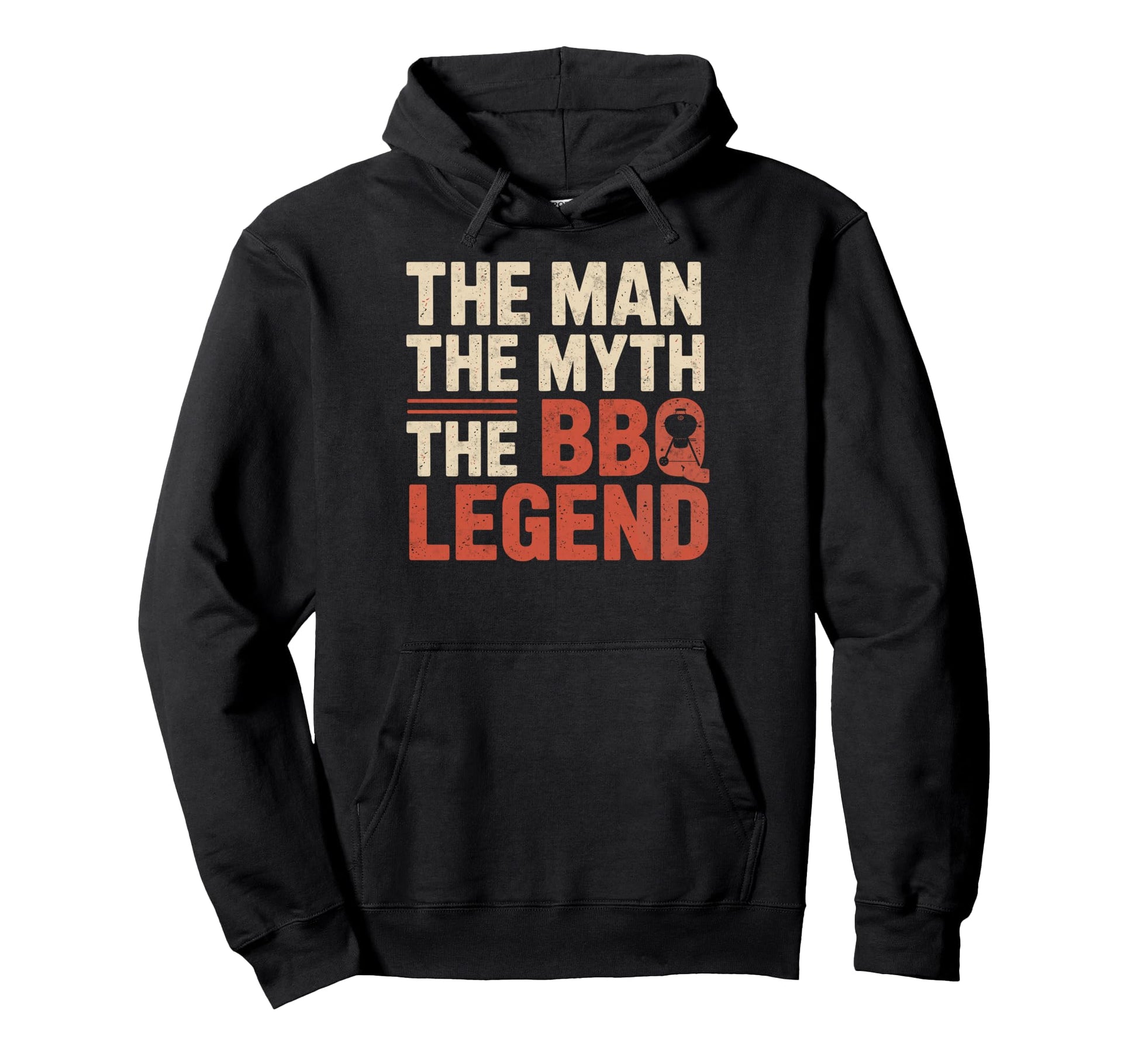 Myth Barbeque Legend Dad Funny Bbq Hoodie - Fun Novelty Design for Adults - T-Shirt, Sweatshirt, Hoodie