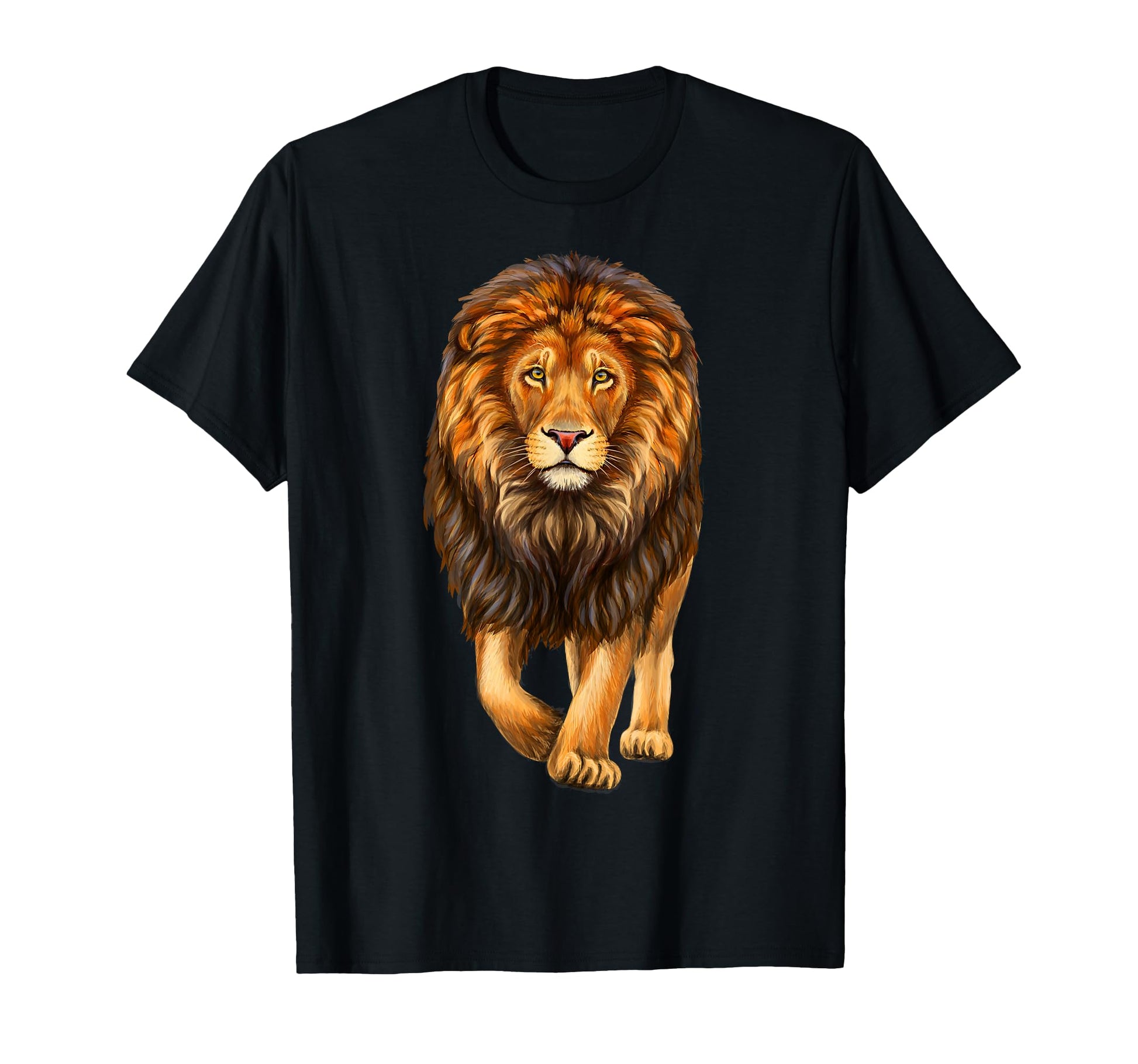 Lion Walking Realistic Lovers Lions King T-Shirt - Trendy Graphic Unisex - T-Shirt, Sweatshirt, Hoodie