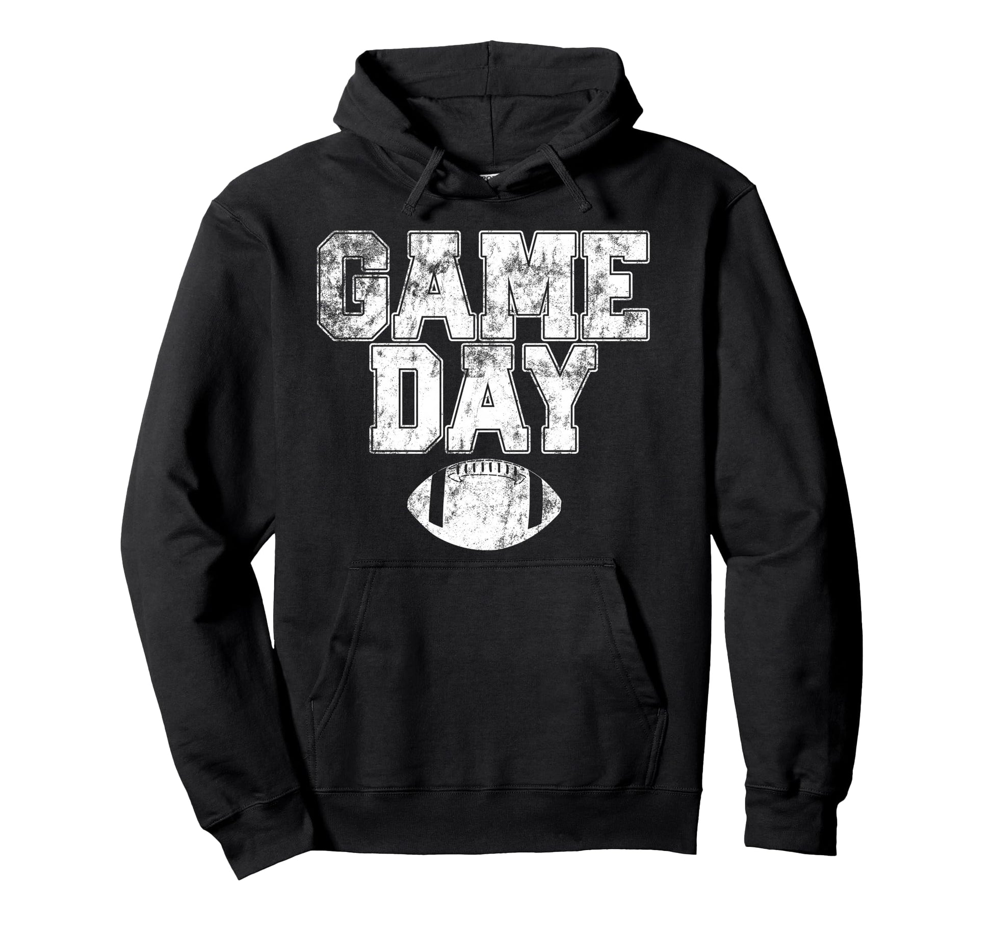 Football Day Game Distressed Mens Womens Hoodie - Trendy Graphic Men Women - T-Shirt, Sweatshirt, Hoodie