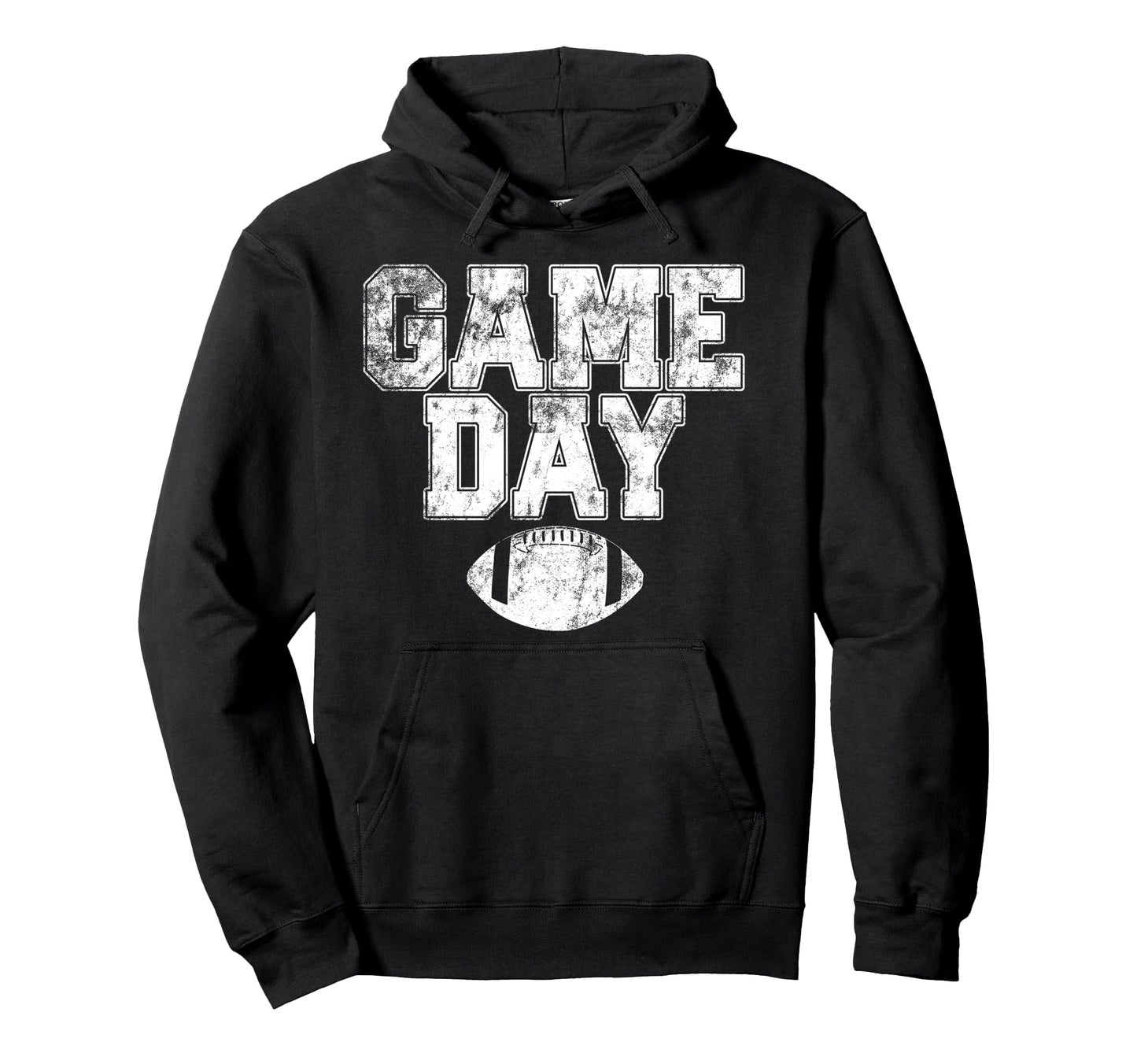 Football Day Game Distressed Mens Hoodie - Novelty Apparel for Adults - T-Shirt, Sweatshirt, Hoodie