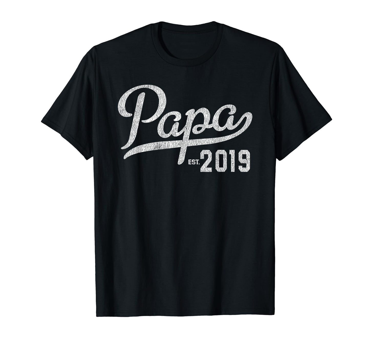 Mens Papa Est 2019 New Papa Gift T-Shirt - Trendy Graphic Unisex - T-Shirt, Sweatshirt, Hoodie