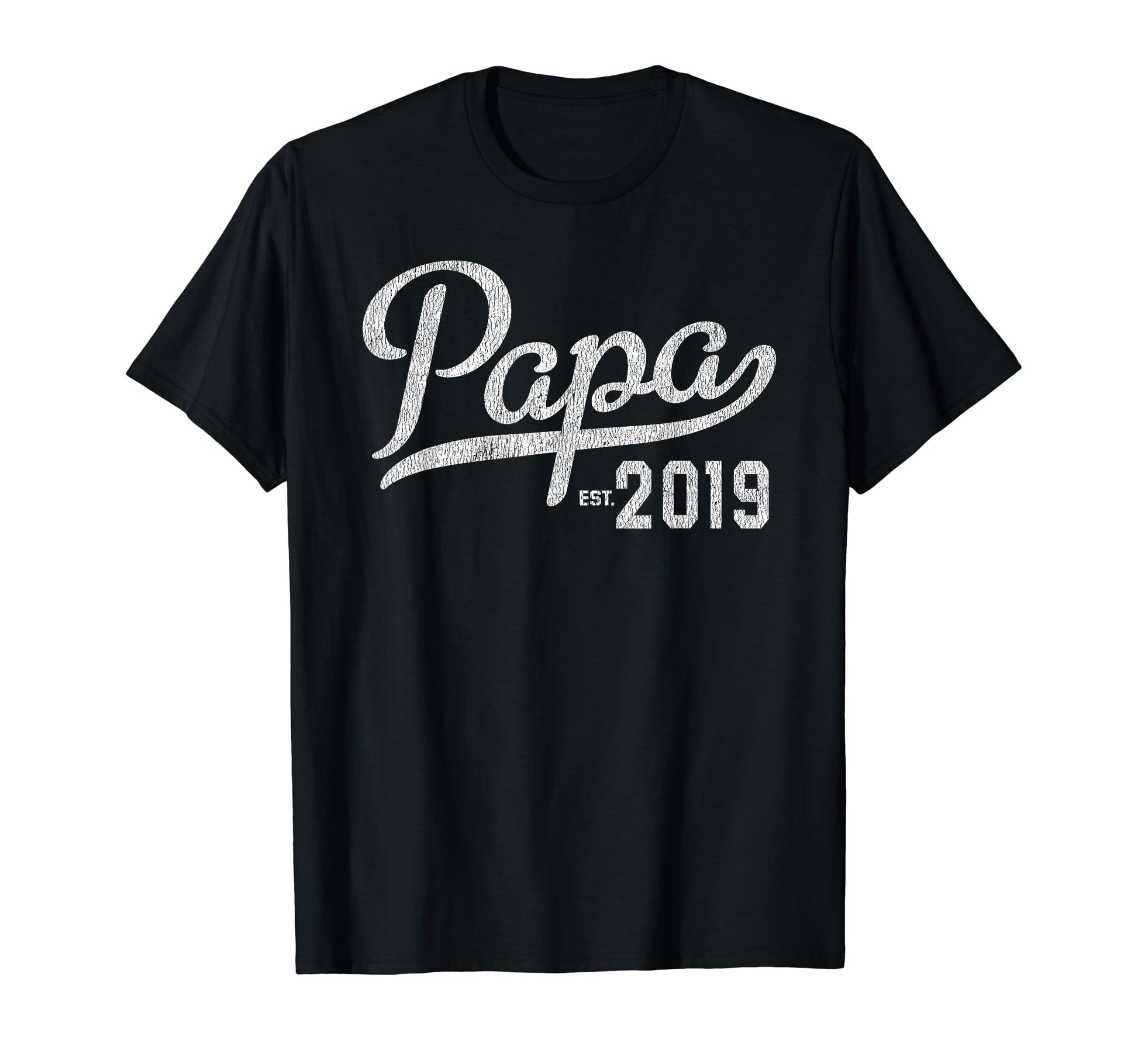 Mens Papa Est 2019 New Papa Gift T-Shirt - Trendy Graphic Unisex - T-Shirt, Sweatshirt, Hoodie