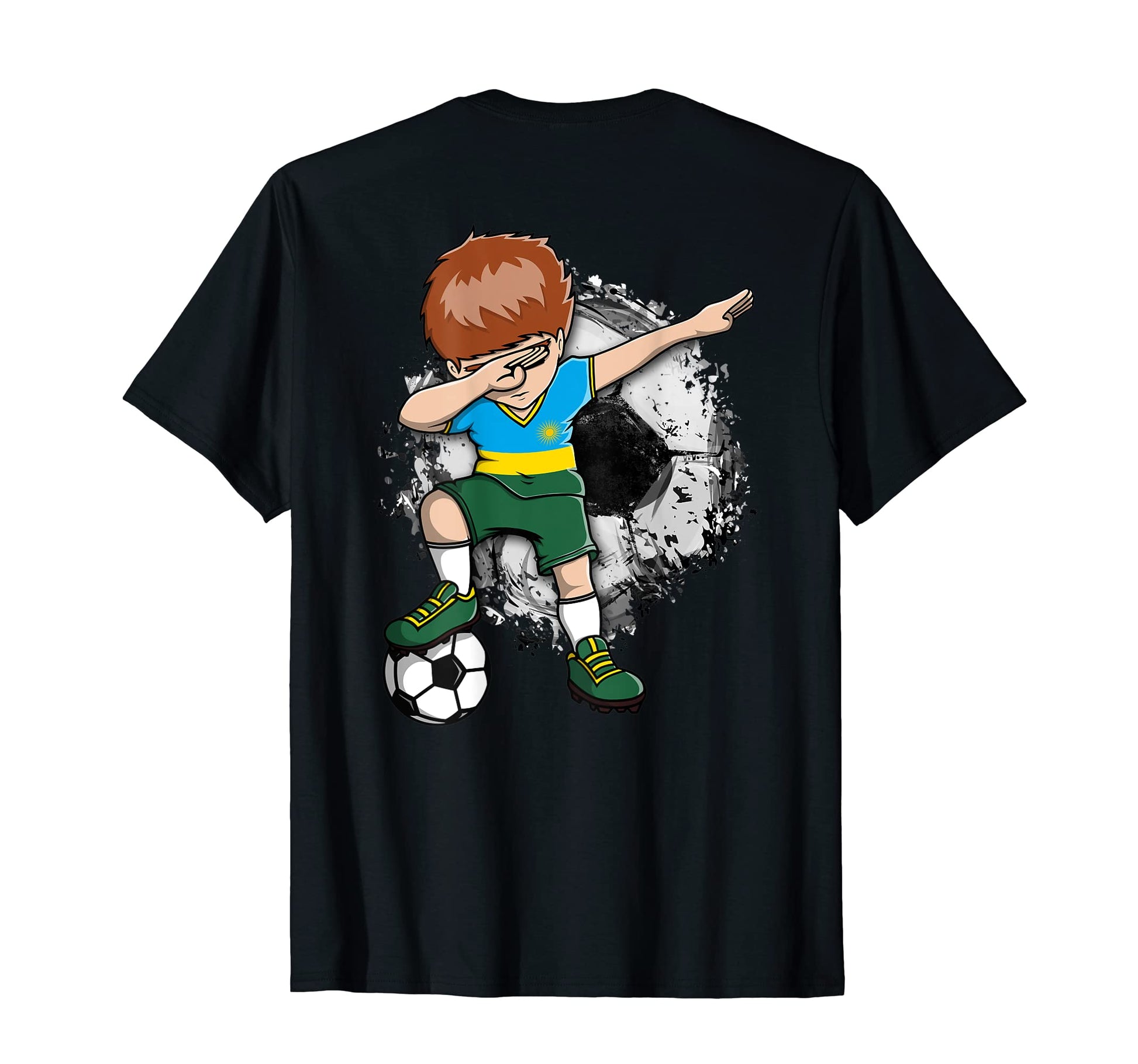 Dabbing Soccer Rwanda Jersey Rwandan T-Shirt - Minimalist Print Men Women - T-Shirt, Sweatshirt, Hoodie