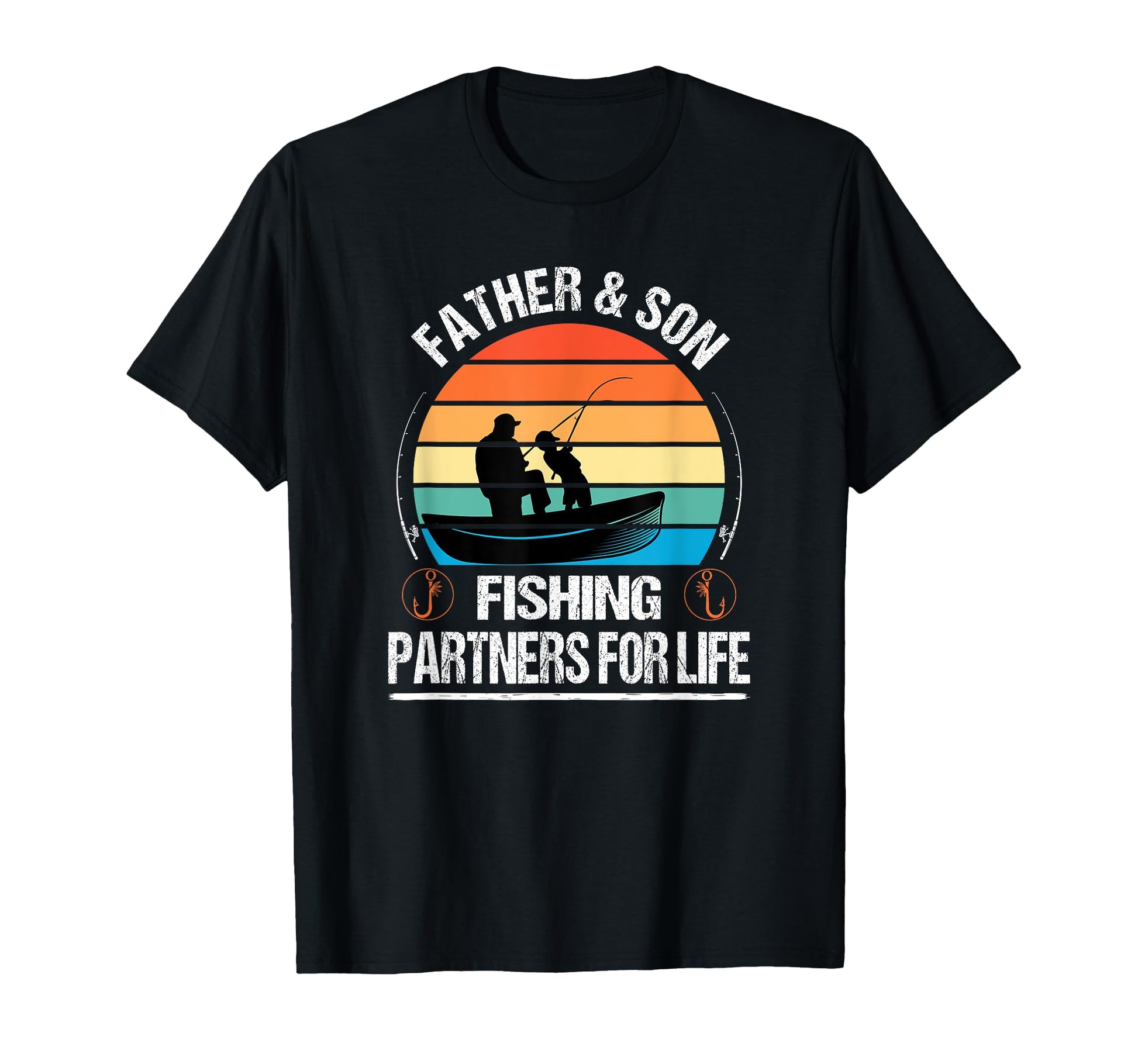 Father And Son Fishing Partners Life T-Shirt - Graphic Print for Adults - T-Shirt, Sweatshirt, Hoodie