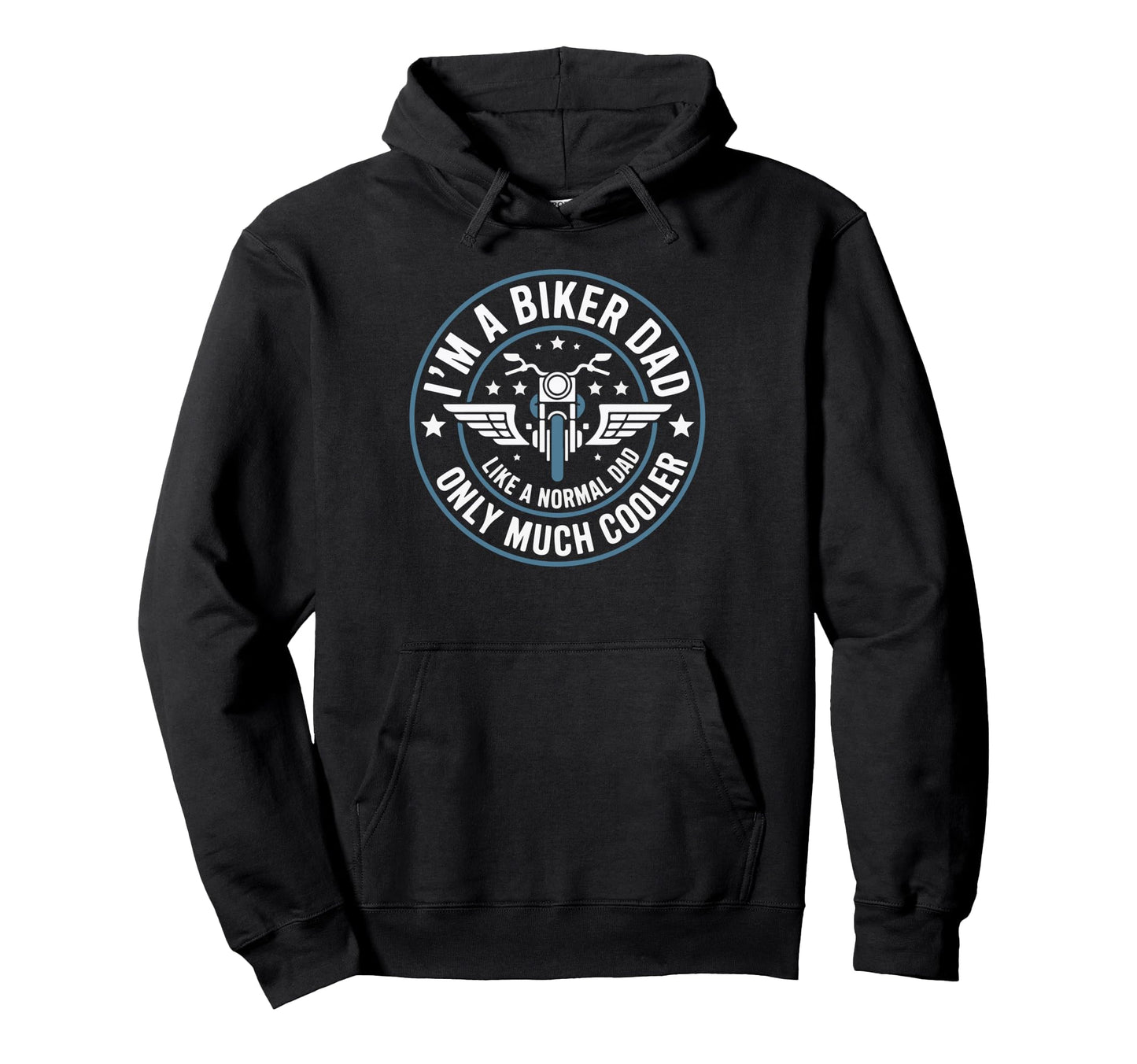 Funny Best Biker Dad Motorcycle Rider Hoodie - Graphic Print for Adults - T-Shirt, Sweatshirt, Hoodie