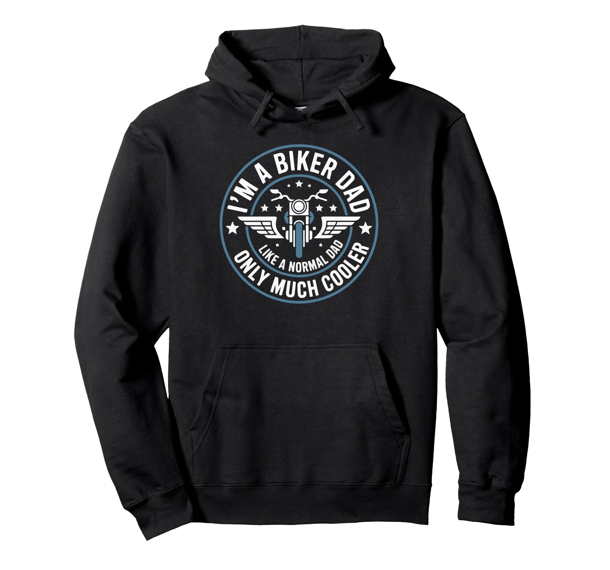 Funny Best Biker Dad Motorcycle Rider Hoodie - Graphic Print for Adults - T-Shirt, Sweatshirt, Hoodie