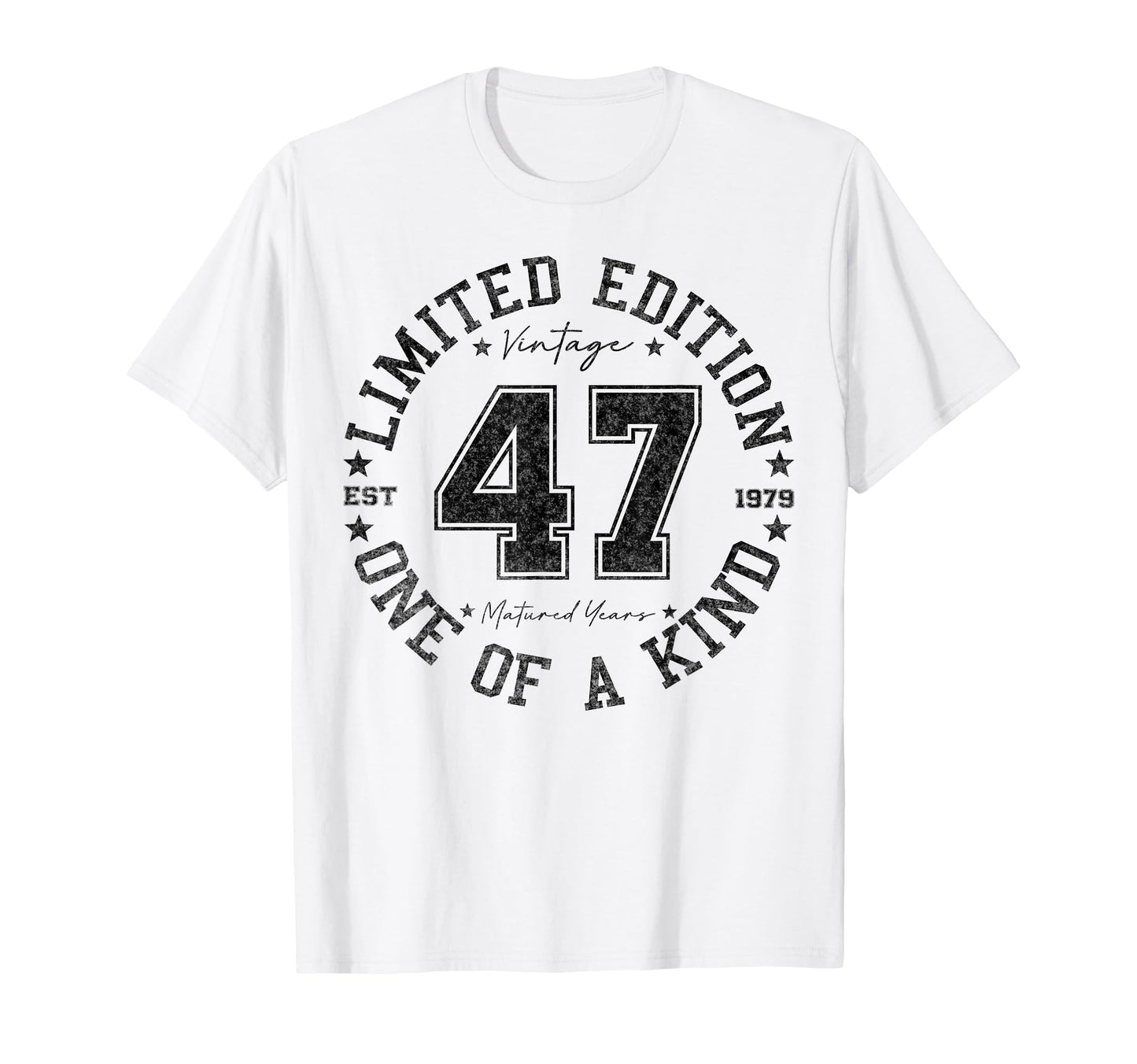 47 Year Old Gifts 1979 47Th Birthday T-Shirt - Custom Art Print Men Women - T-Shirt, Sweatshirt, Hoodie