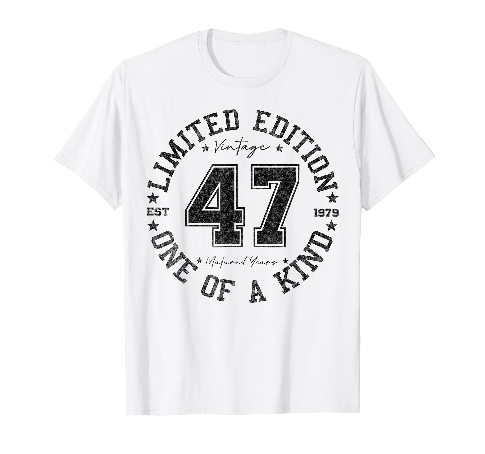 47 Year Old Gifts 1979 47Th Birthday T-Shirt - Custom Art Print Men Women - T-Shirt, Sweatshirt, Hoodie