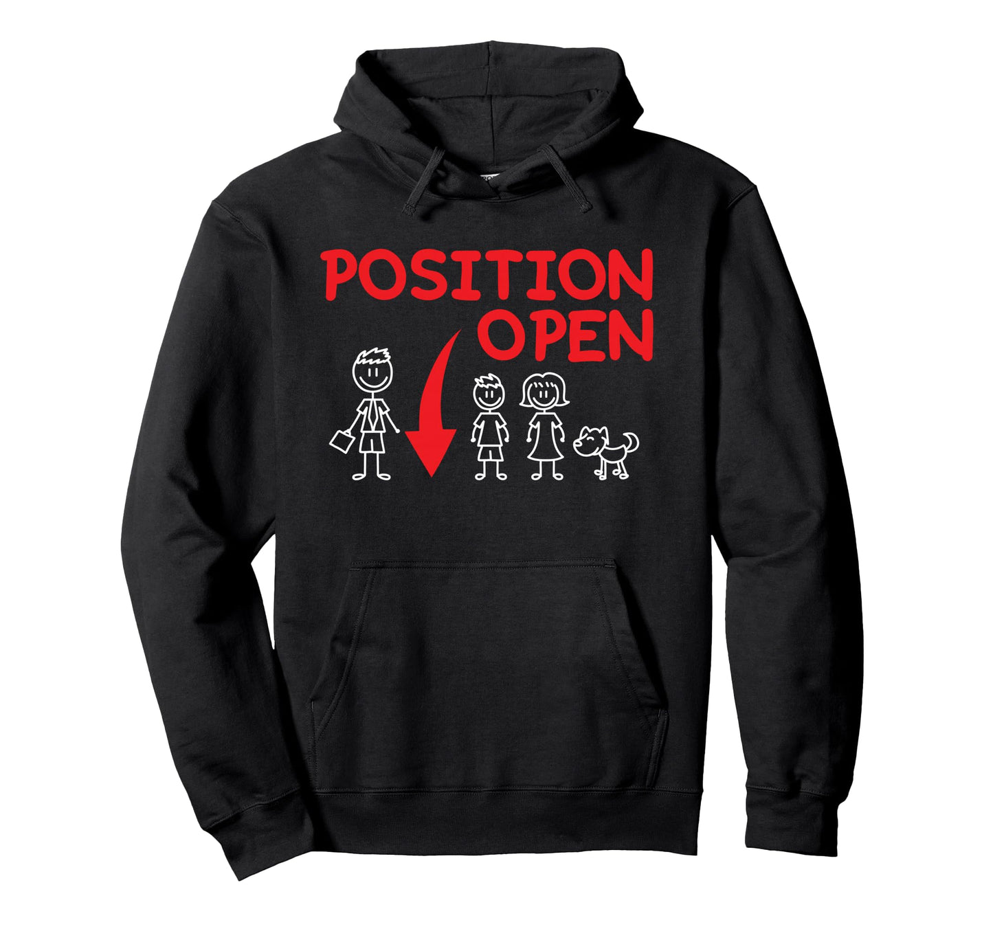 Funny Single Dad Family Position Open Hoodie - Graphic Print Men Women - T-Shirt, Sweatshirt, Hoodie