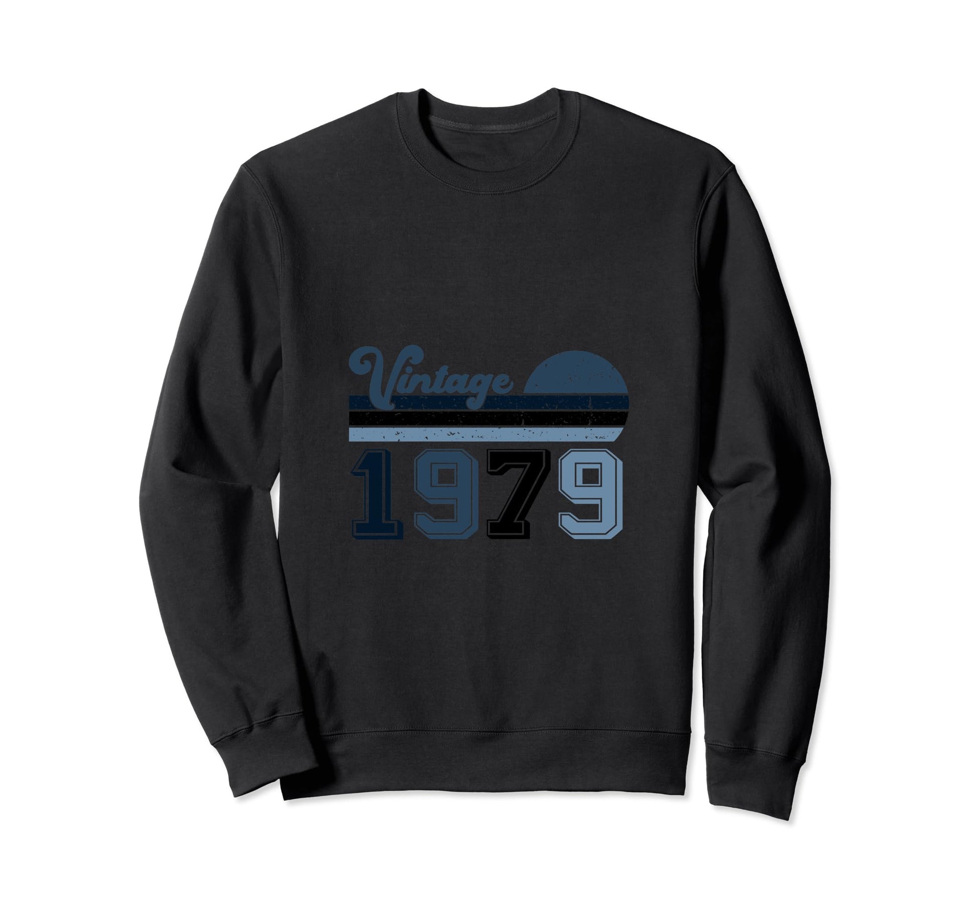 Year 1979 Gift Birthday Mom Dad Sweatshirt - Minimalist Print Men Women - T-Shirt, Sweatshirt, Hoodie