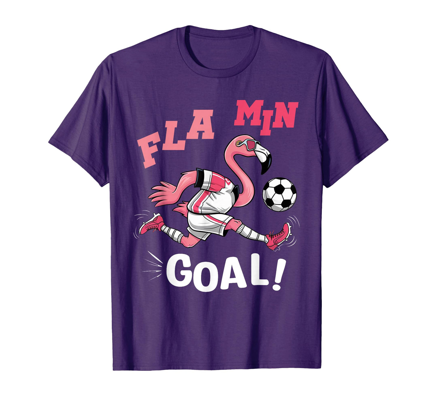 Flamingo Playing Football Fla T-Shirt - Casual Everyday Wear for Adults - T-Shirt, Sweatshirt, Hoodie