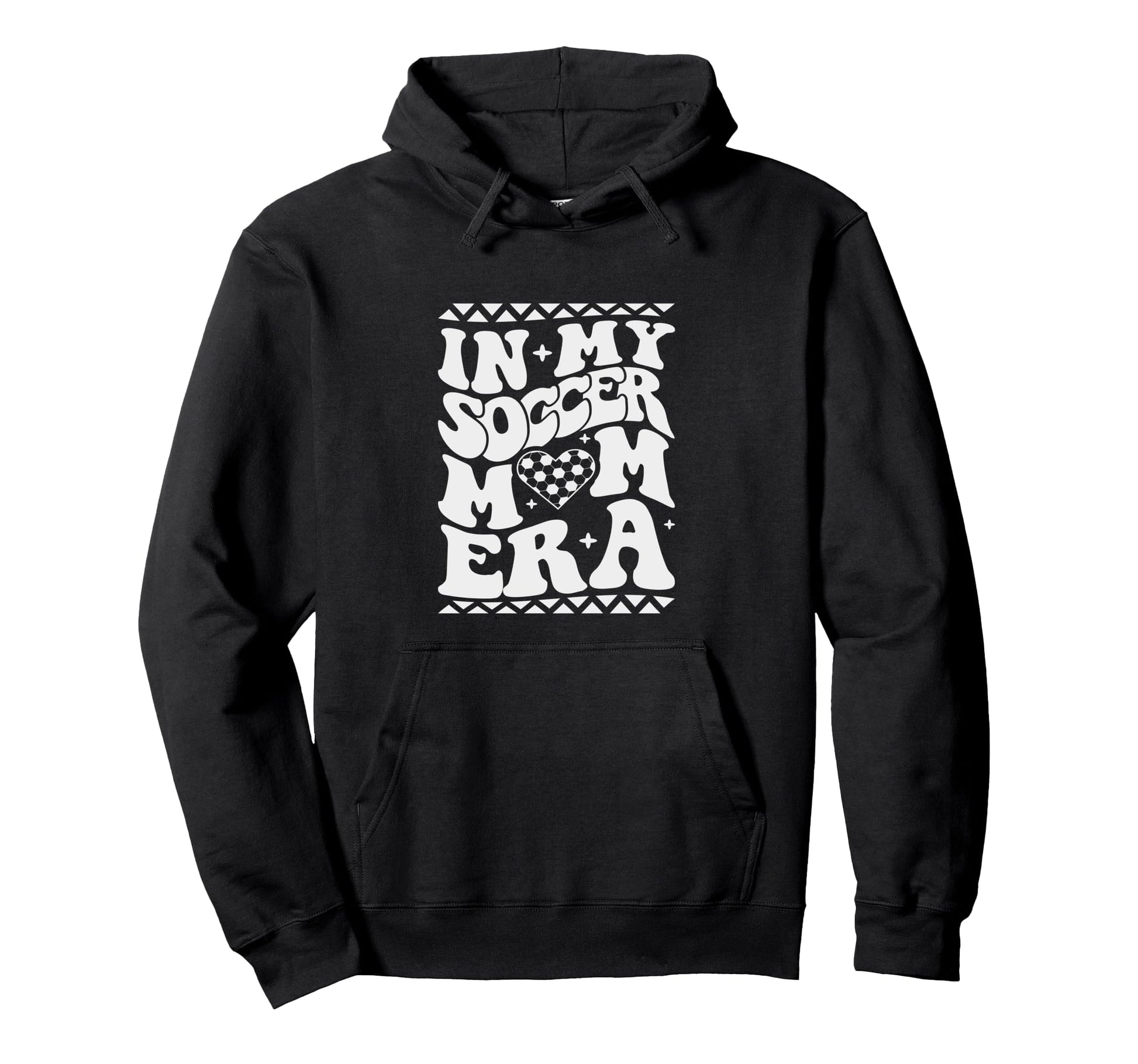My Soccer Mom Era Groovy Soccer Mama Football Hoodie - Graphic Print Unisex - T-Shirt, Sweatshirt, Hoodie