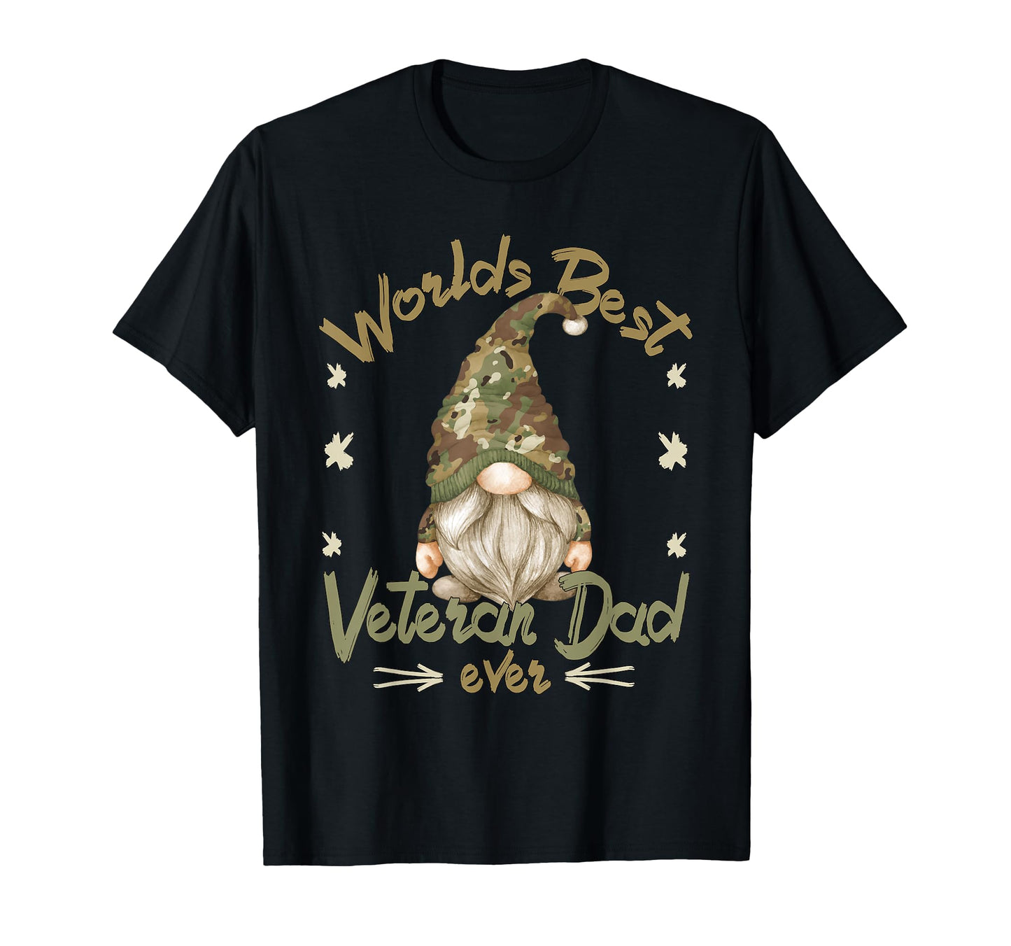 Military Fathers Day Grandpa Gnome T-Shirt - Custom Art Print for Adults - T-Shirt, Sweatshirt, Hoodie