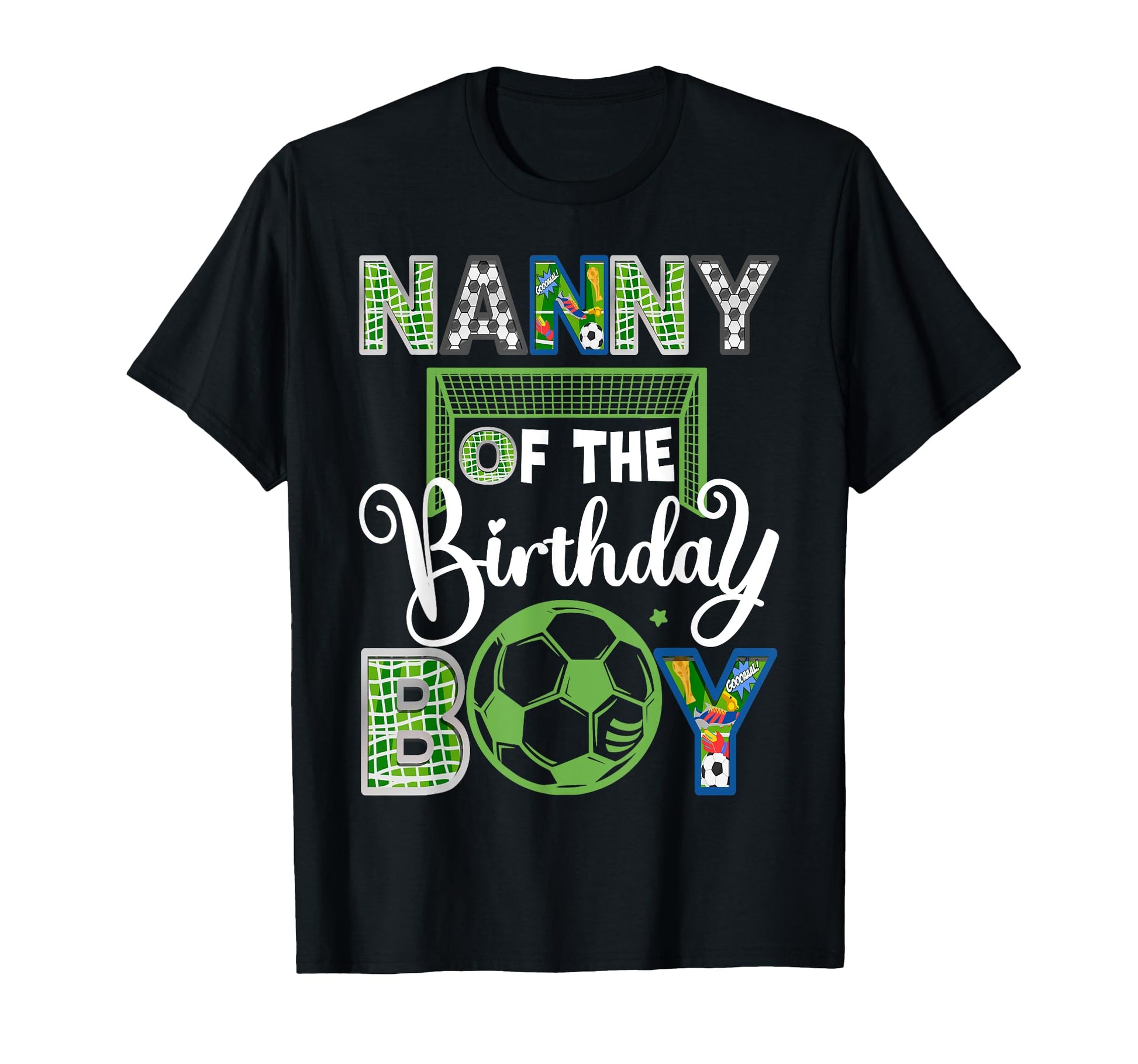 Nanny Birthday Soccer Baller Birthday T-Shirt - Graphic Print Men Women - T-Shirt, Sweatshirt, Hoodie