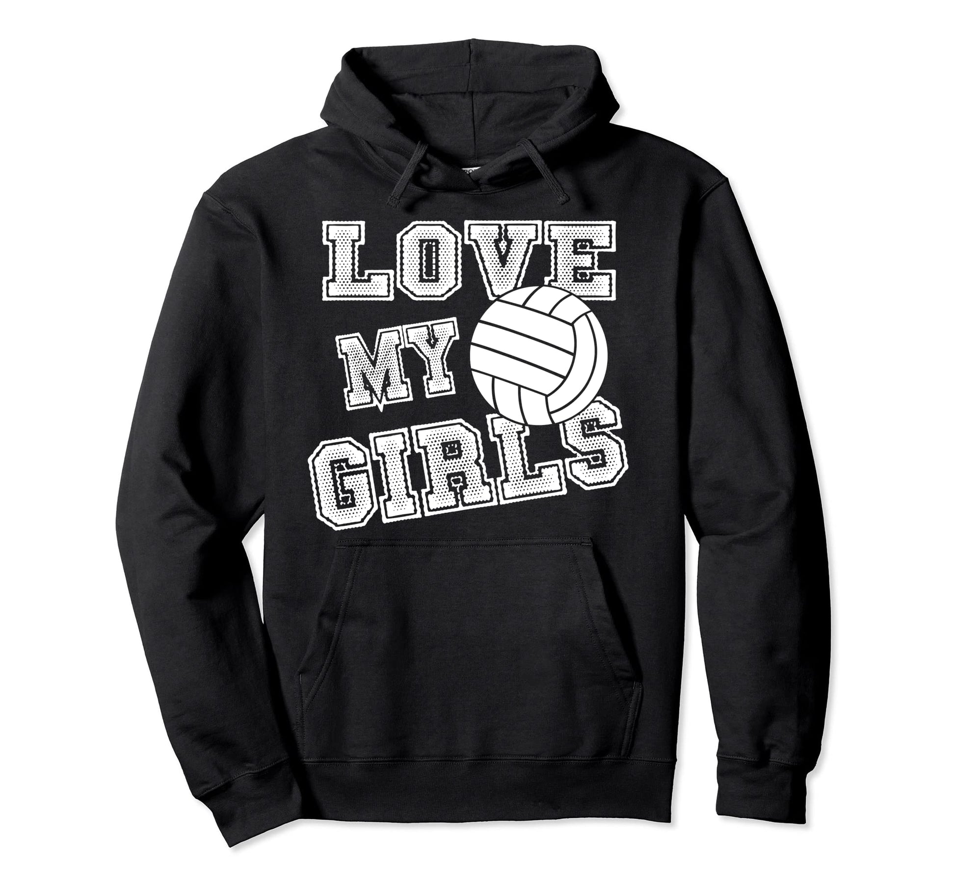 I Love My Volleyball Moms Dad Coaches Hoodie - Graphic Print for Adults - T-Shirt, Sweatshirt, Hoodie