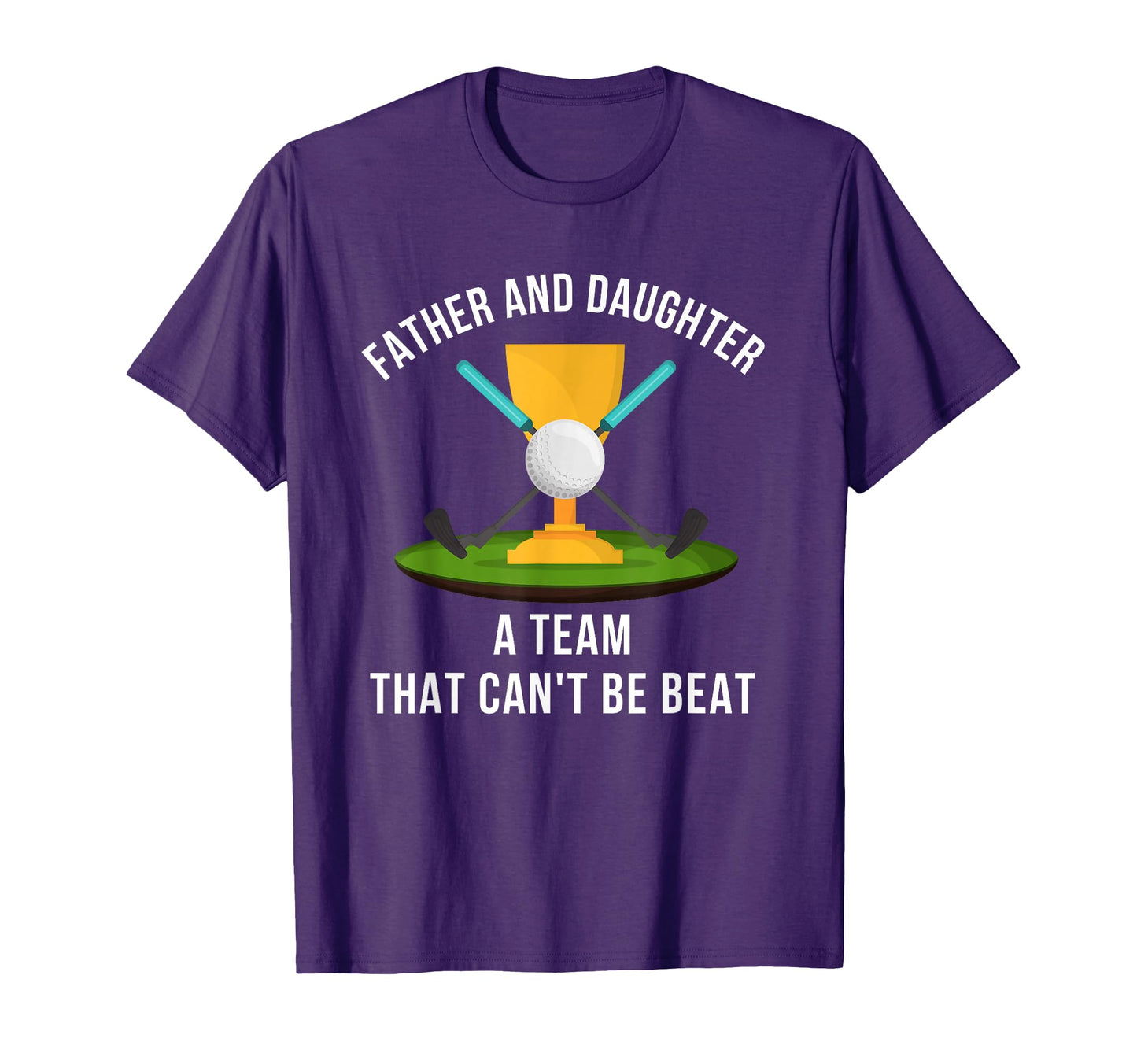 Fathers Day Dad Daughter Golf T-Shirt - Minimalist Print for Adults - T-Shirt, Sweatshirt, Hoodie