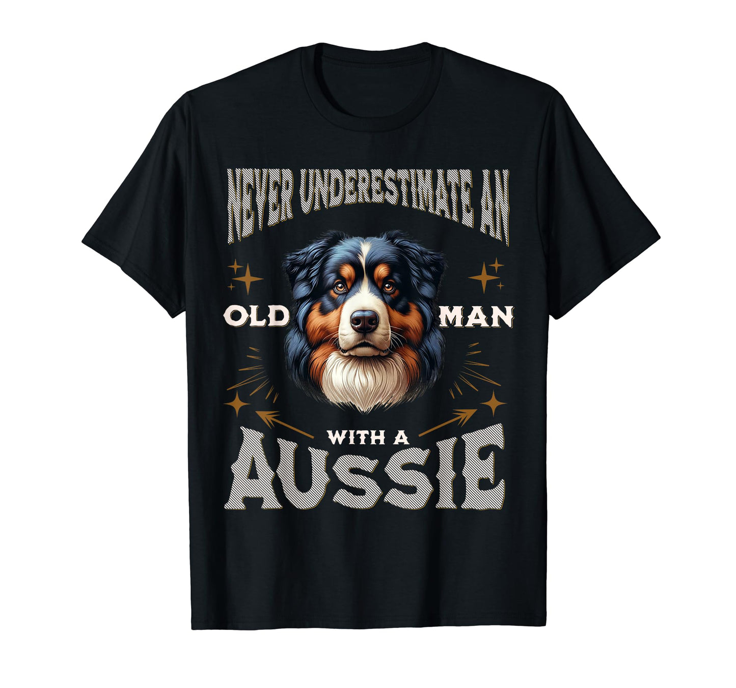 Funny Australian Shepherd Dad Grandpa T-Shirt - Novelty Apparel for Adults - T-Shirt, Sweatshirt, Hoodie