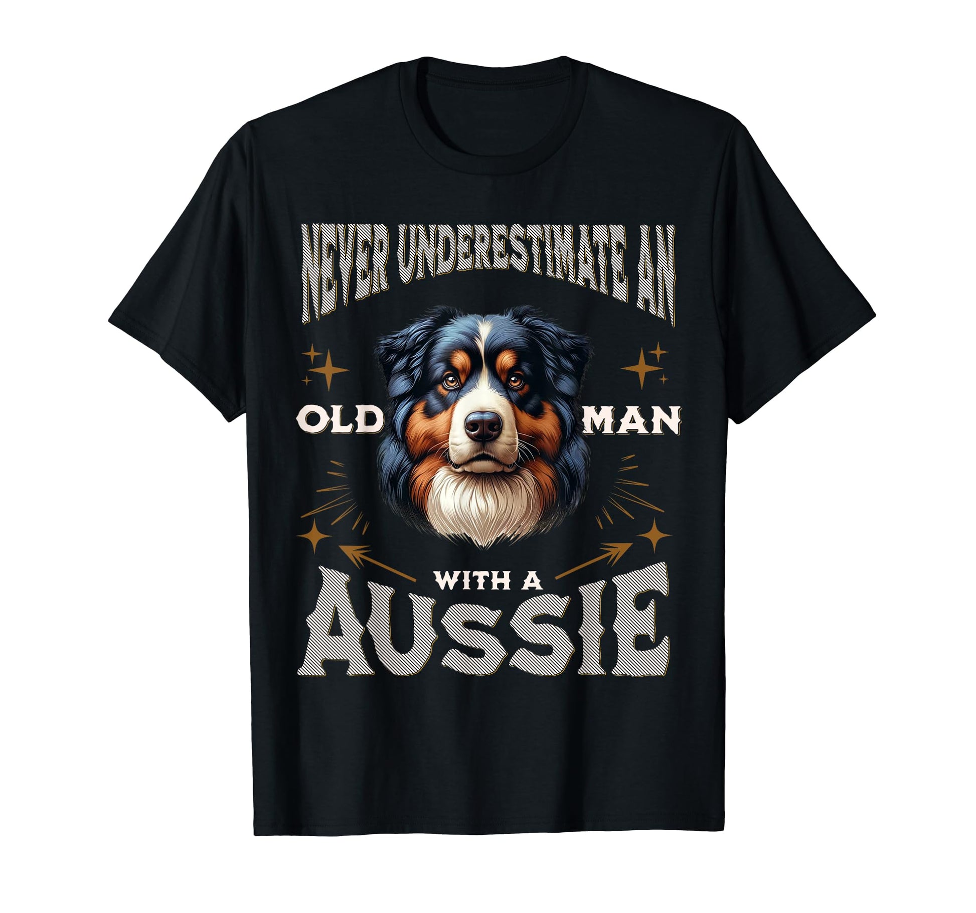 Funny Australian Shepherd Dad Grandpa T-Shirt - Novelty Apparel for Adults - T-Shirt, Sweatshirt, Hoodie