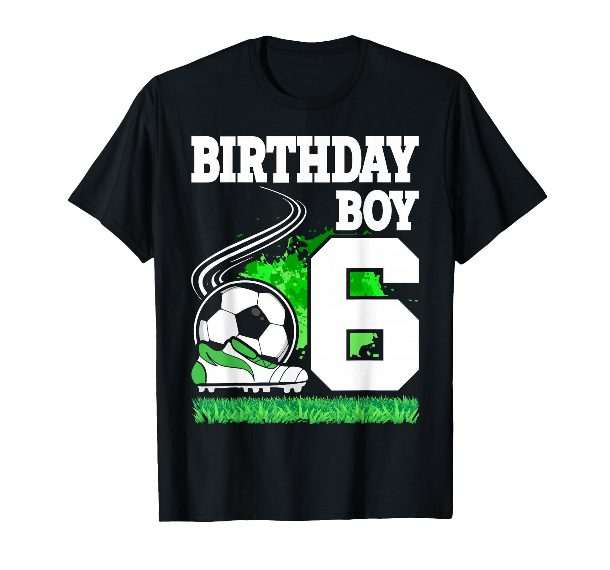 Soccer Birthday Party 6 Year Old 6Th T-Shirt - Trendy Graphic Men Women - T-Shirt, Sweatshirt, Hoodie