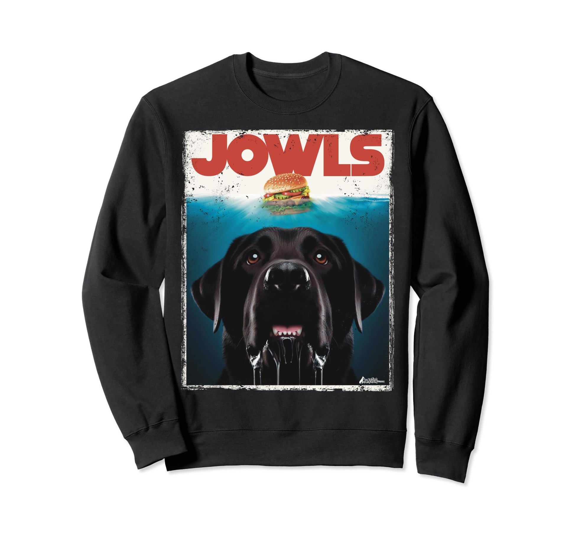 Funny Black Lab Jowls Labrador Sweatshirt - Streetwear Style Men Women - T-Shirt, Sweatshirt, Hoodie