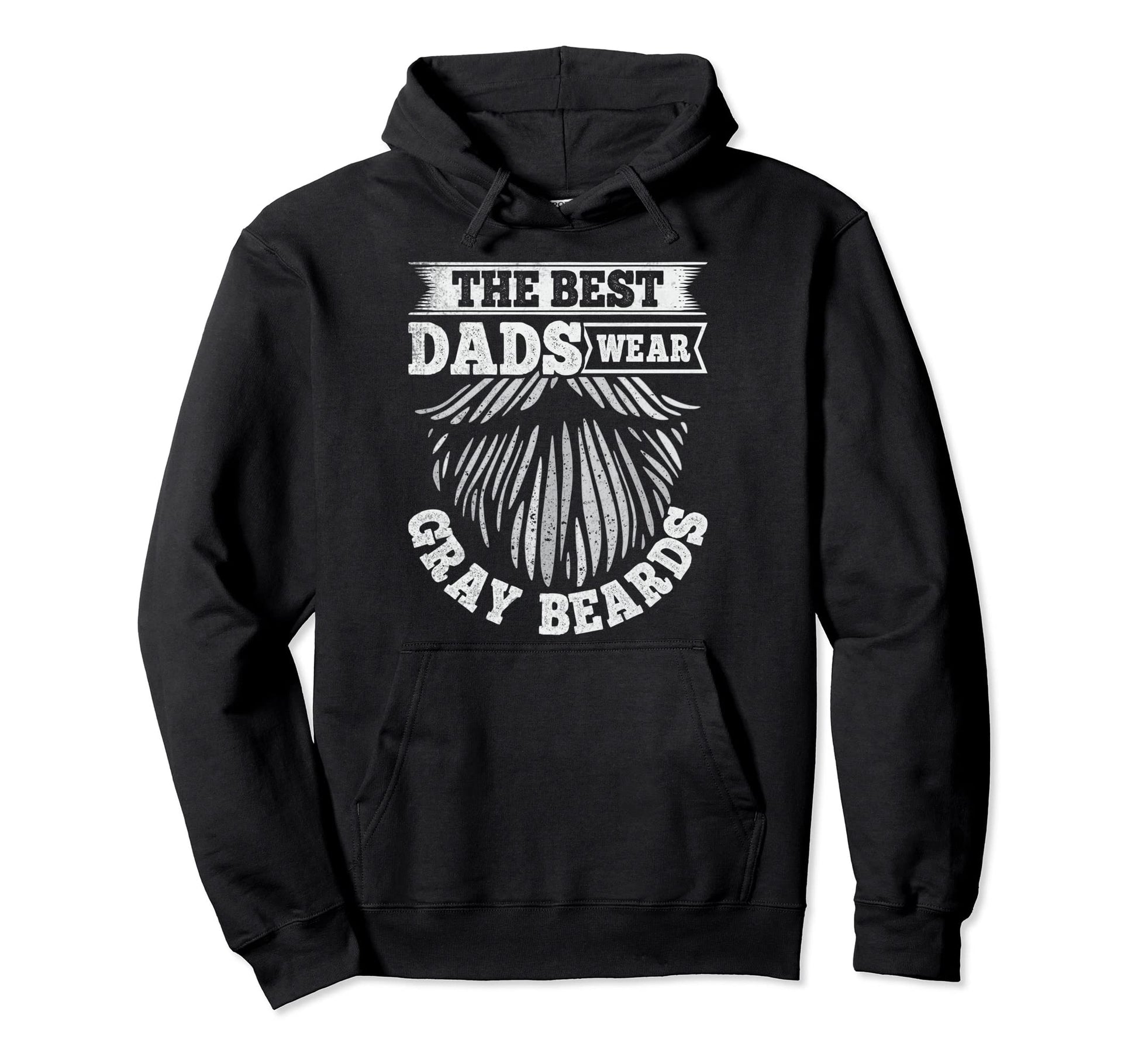 Gray Beard Gray Bearded Dad Hoodie - Novelty Apparel for Adults - T-Shirt, Sweatshirt, Hoodie