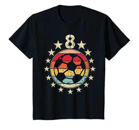 8Th Birthday Soccer Eighth 8 Year Old T-Shirt - Minimalist Print Men Women - T-Shirt, Sweatshirt, Hoodie