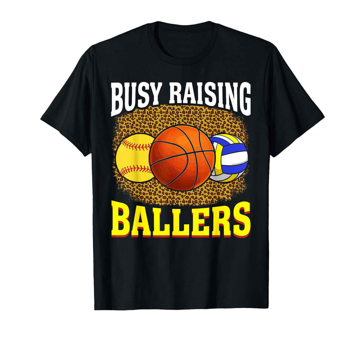 Busy Raising Ballers Softball T-Shirt - Aesthetic Graphic for Adults - T-Shirt, Sweatshirt, Hoodie
