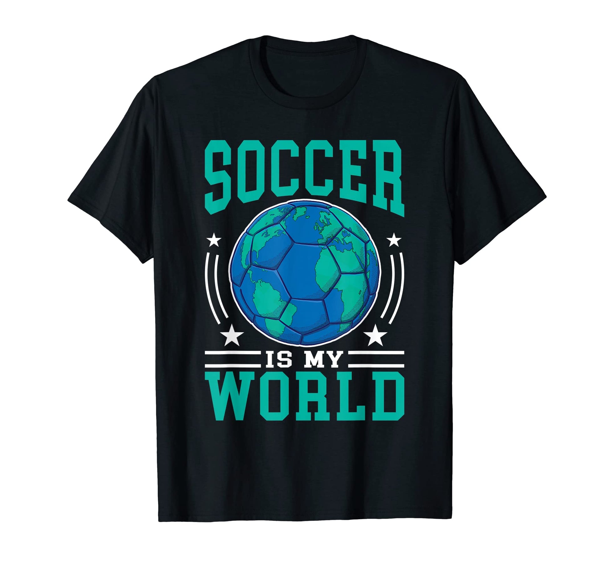 Soccer Is My World Soccer T-Shirt - Aesthetic Graphic for Adults - T-Shirt, Sweatshirt, Hoodie