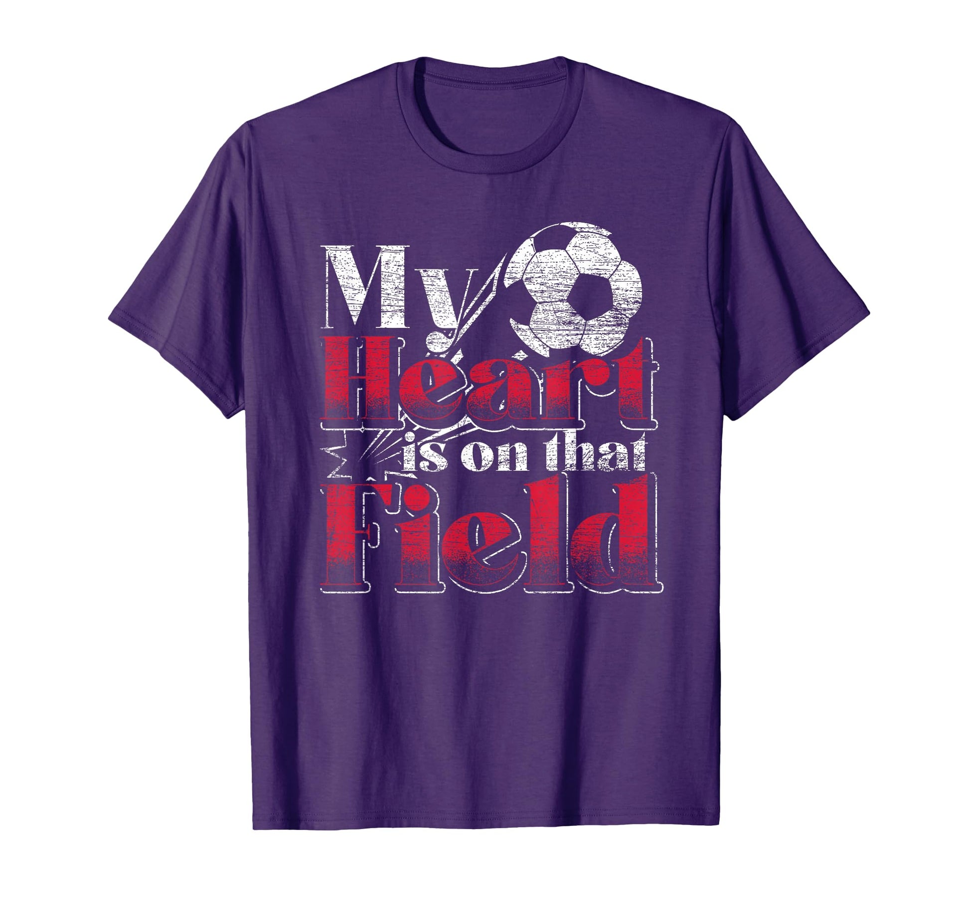 Sport Soccer Player My Heart Is That T-Shirt - Custom Art Print Men Women - T-Shirt, Sweatshirt, Hoodie