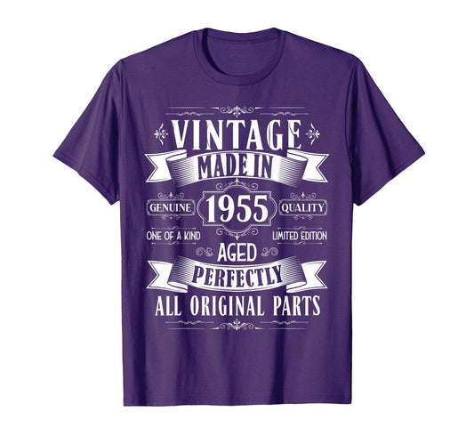 70Th Birthday Born 1955 70 Years Old T-Shirt - Trendy Graphic for Adults - T-Shirt, Sweatshirt, Hoodie