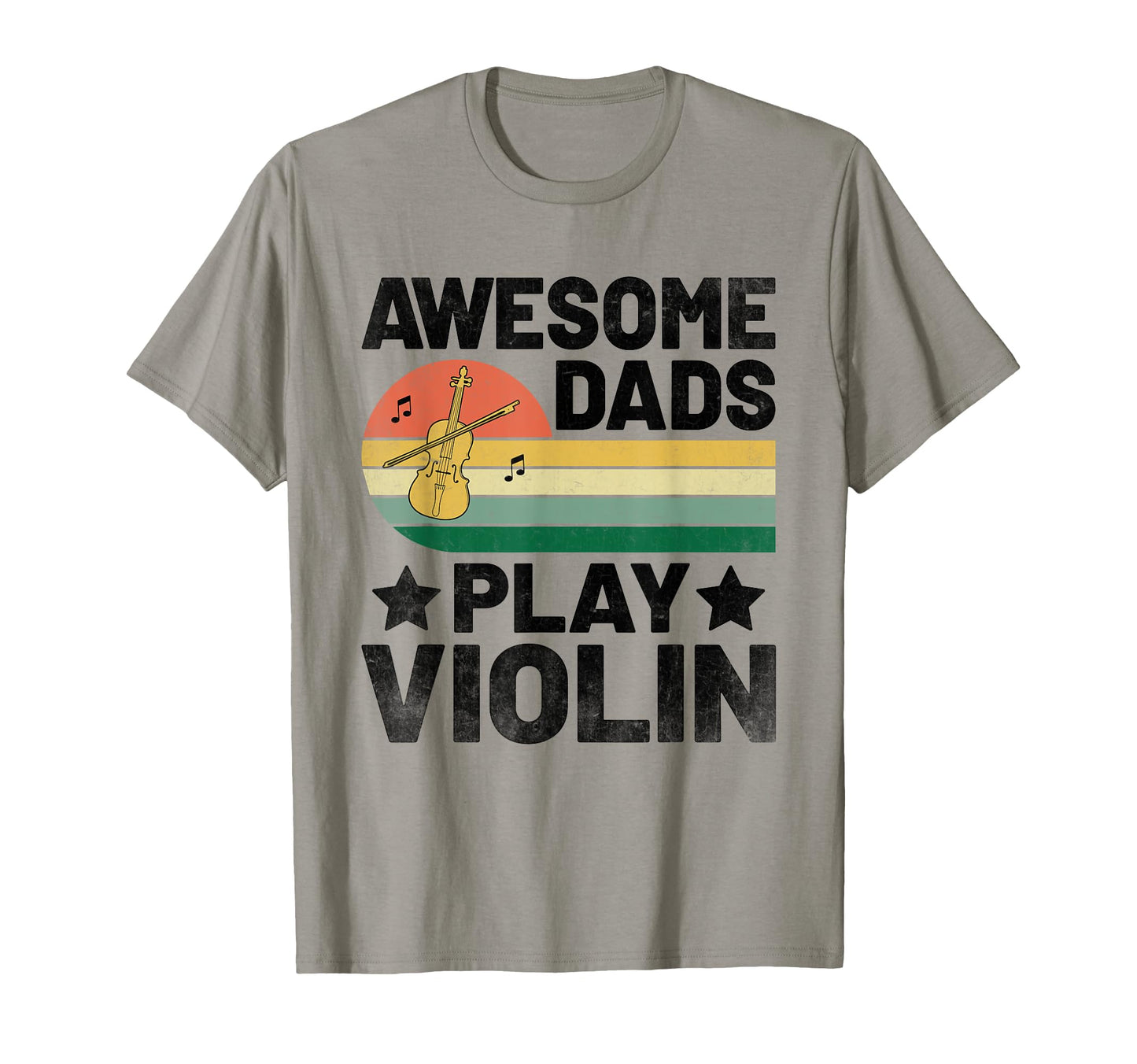 Awesome Dads Play Violin Violinist T-Shirt - Minimalist Print for Adults - T-Shirt, Sweatshirt, Hoodie