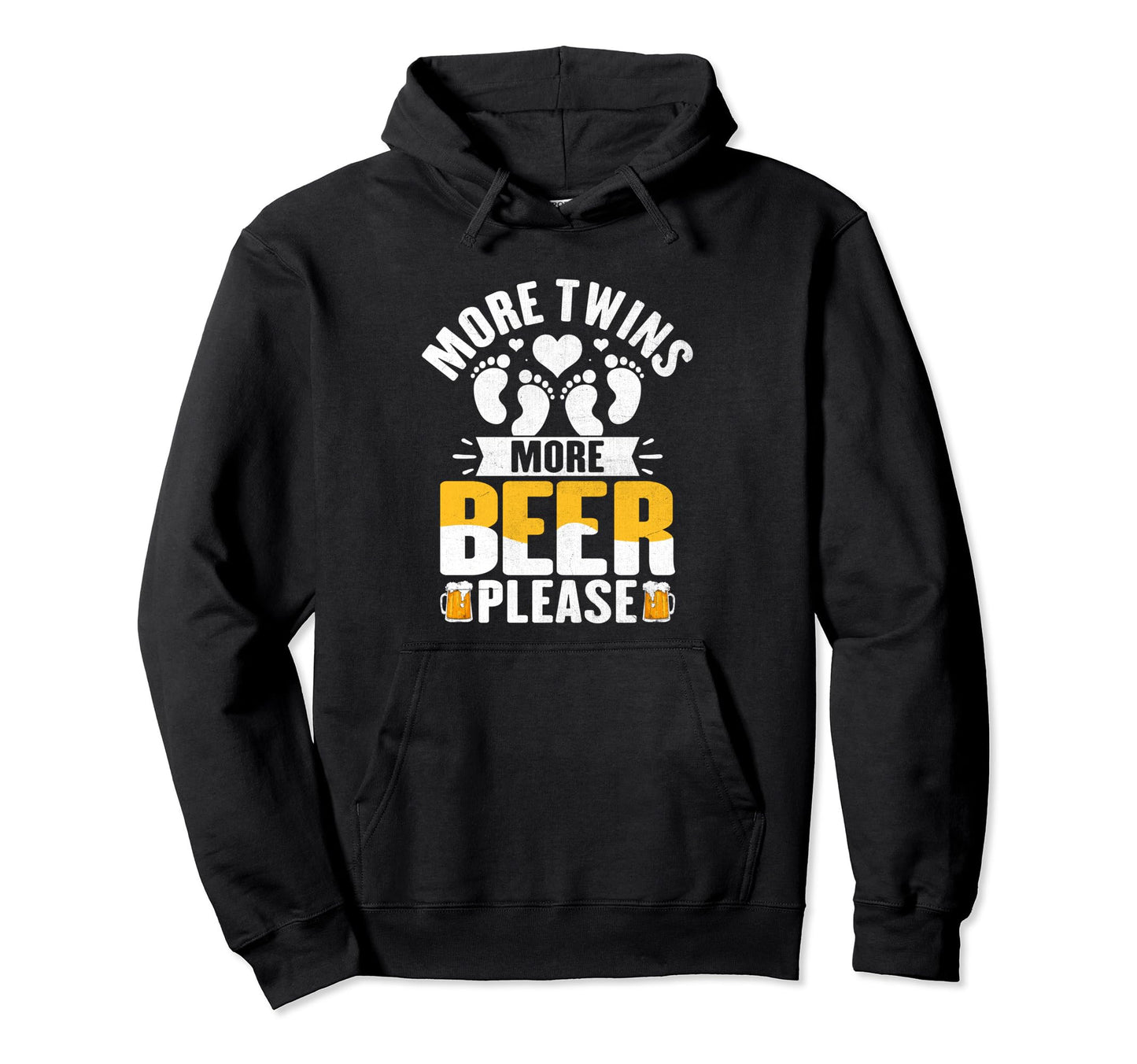 Funny Dad Twins Beer Drinking Twin Hoodie - Aesthetic Graphic Men Women - T-Shirt, Sweatshirt, Hoodie