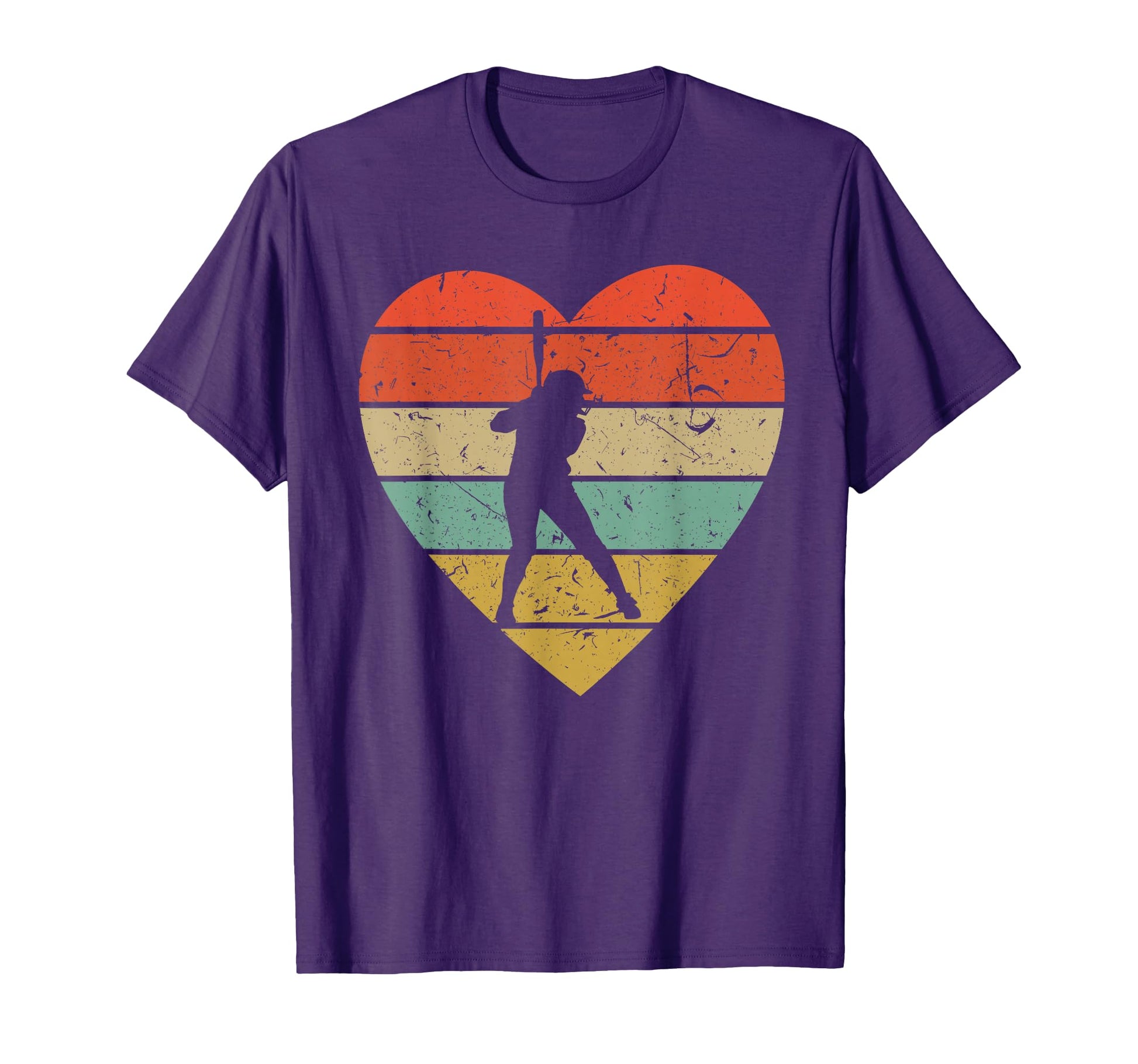 Softball Player Baseball Heart Sport T-Shirt - Streetwear Style Unisex - T-Shirt, Sweatshirt, Hoodie