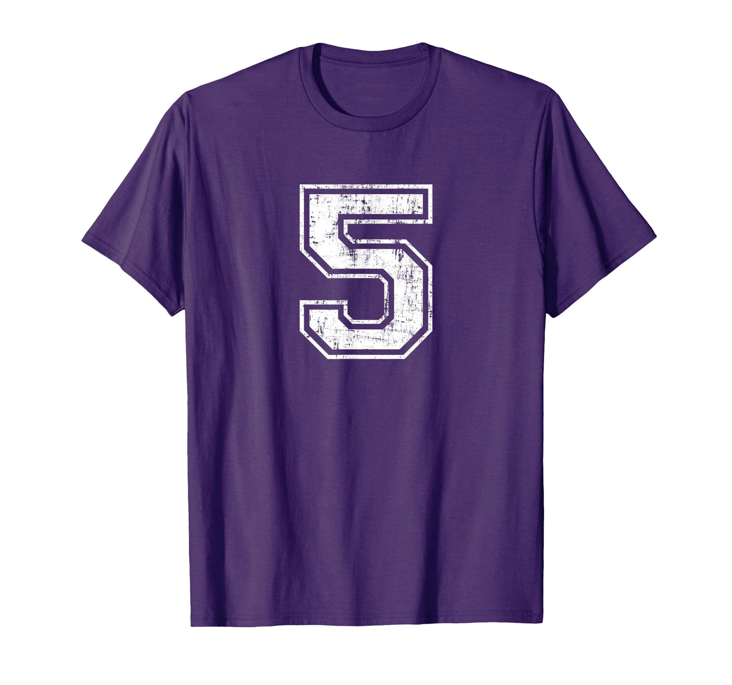 Number 5 Distressed Five Sports T-Shirt - Trendy Graphic Men Women - T-Shirt, Sweatshirt, Hoodie