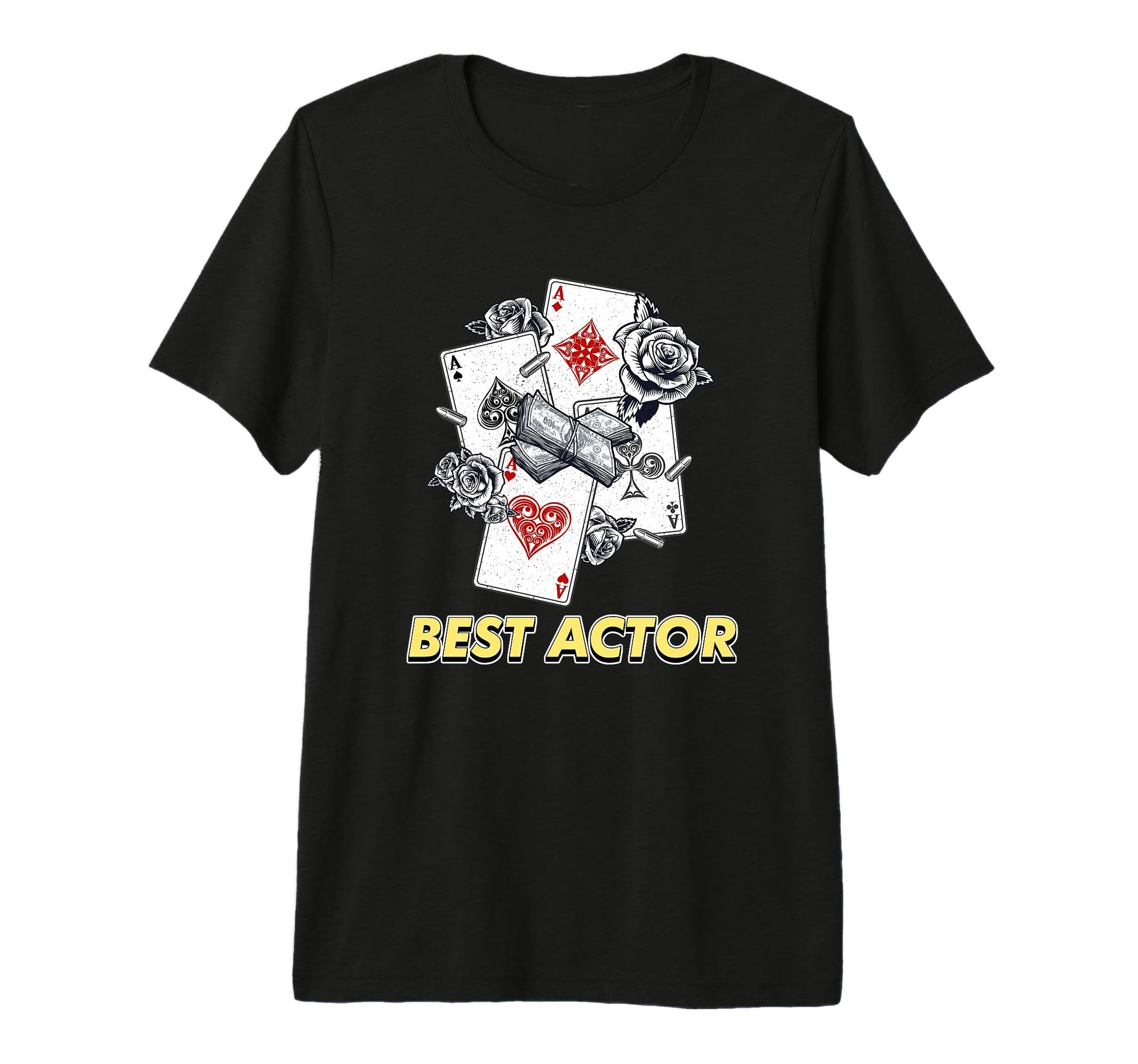 Best Actor Funny Poker Card Game T-Shirt - Graphic Print for Adults - T-Shirt, Sweatshirt, Hoodie