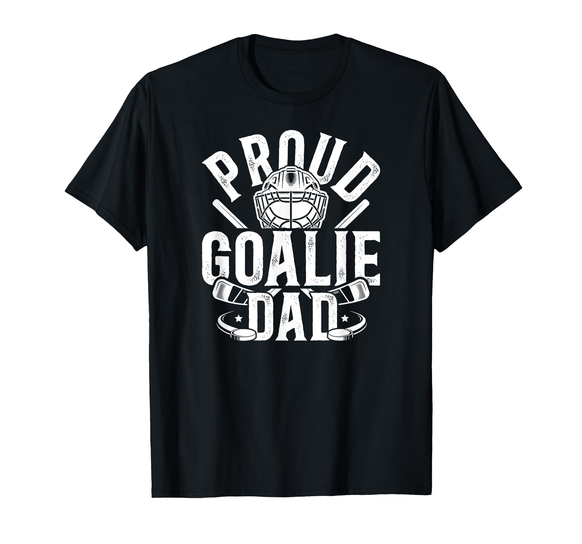 Proud Hockey Goalie Dad Hockey T-Shirt - Graphic Print for Adults - T-Shirt, Sweatshirt, Hoodie