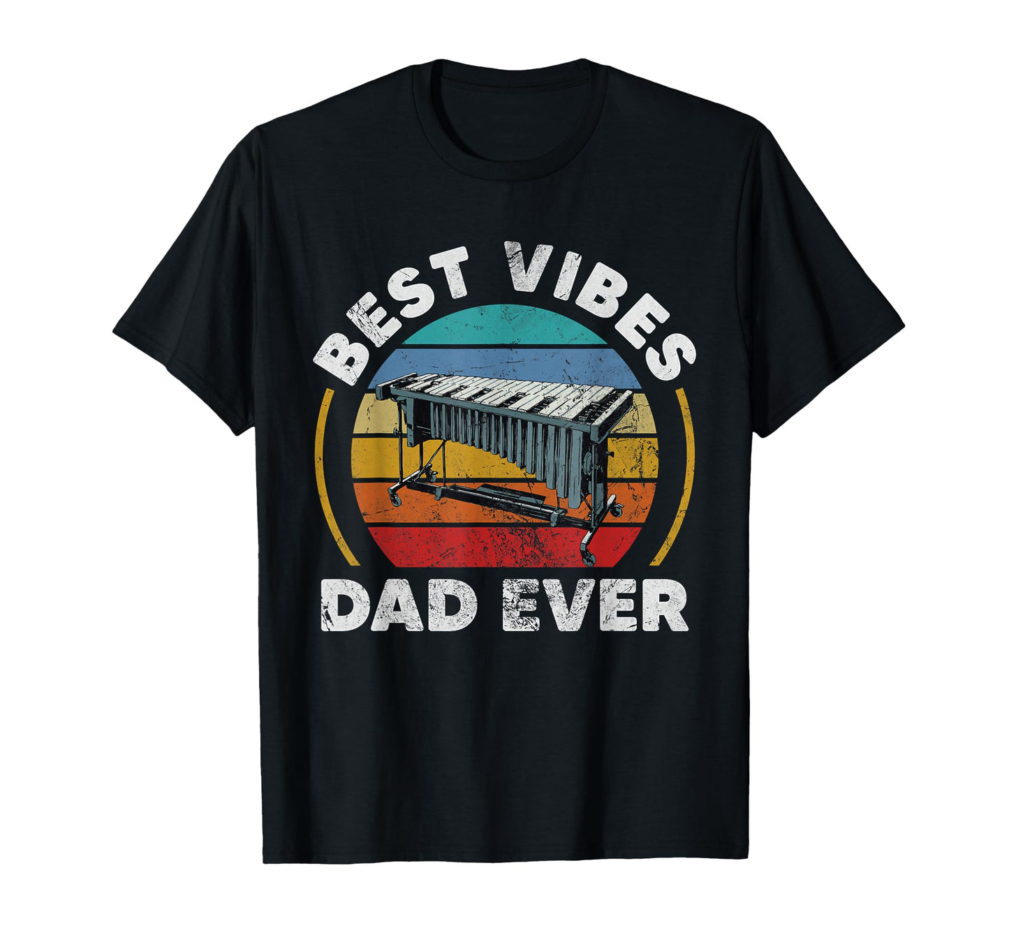Best Vibes Dad Ever Jazz Musician T-Shirt - Graphic Print Men Women - T-Shirt, Sweatshirt, Hoodie