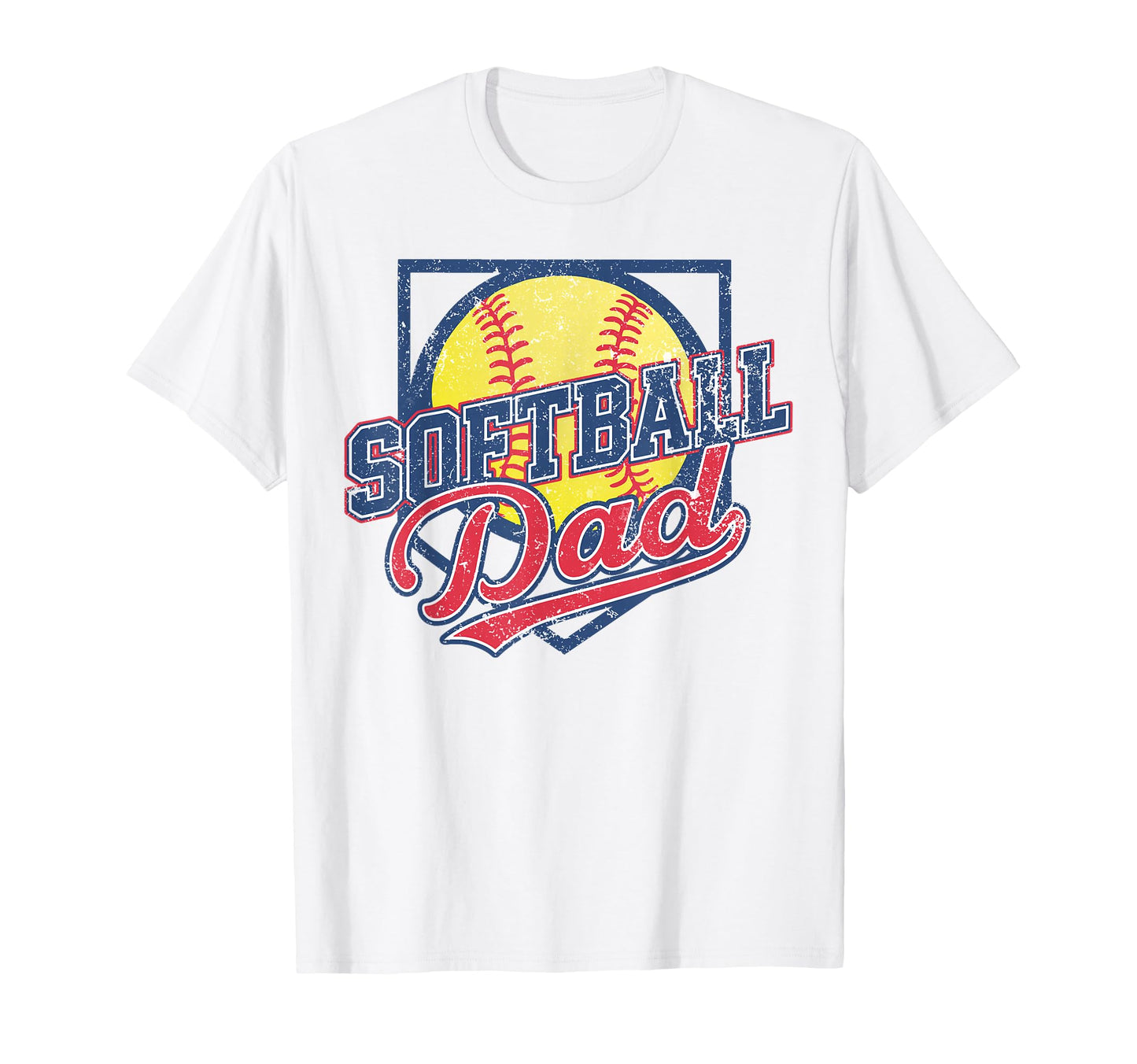 Mens Softball Dad Fathers Day T-Shirt - Streetwear Style Men Women - T-Shirt, Sweatshirt, Hoodie