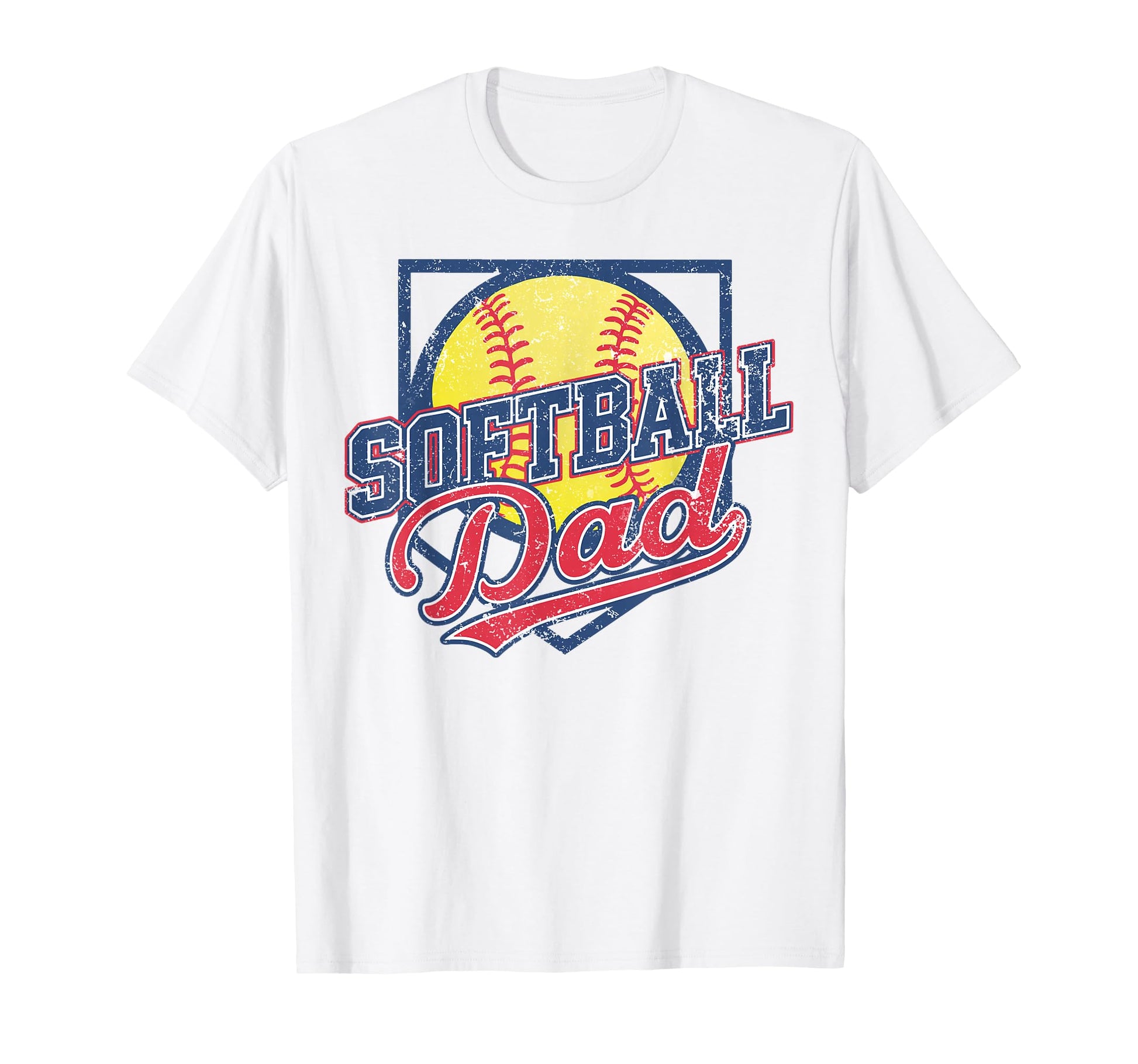 Mens Softball Dad Fathers Day T-Shirt - Streetwear Style Men Women - T-Shirt, Sweatshirt, Hoodie